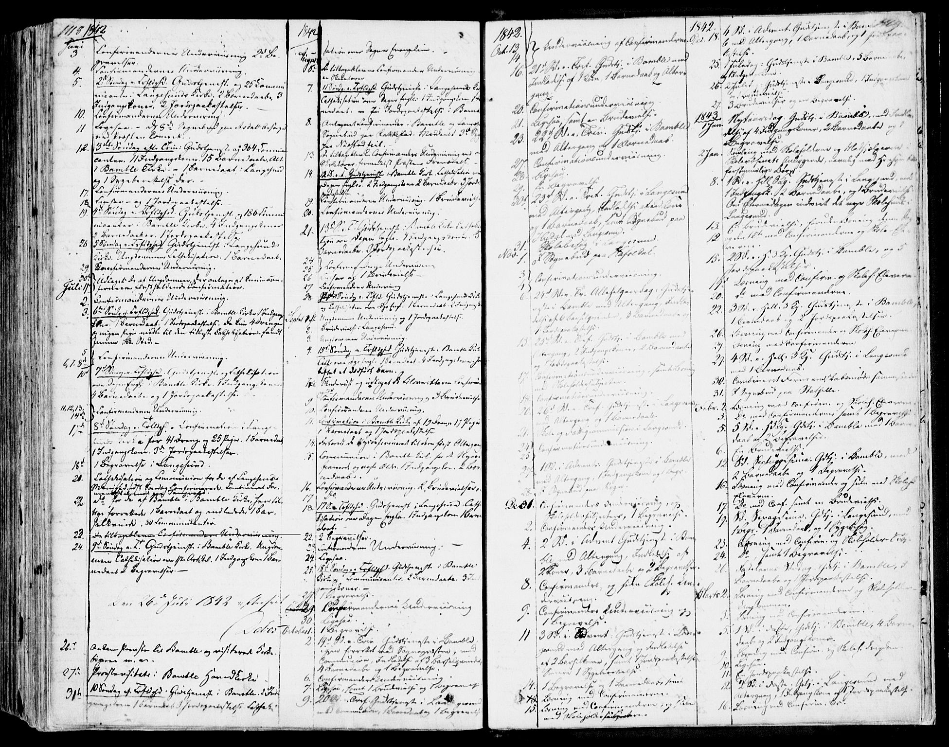 Bamble kirkebøker, AV/SAKO-A-253/F/Fa/L0004: Parish register (official) no. I 4, 1834-1853, p. 1118-1119