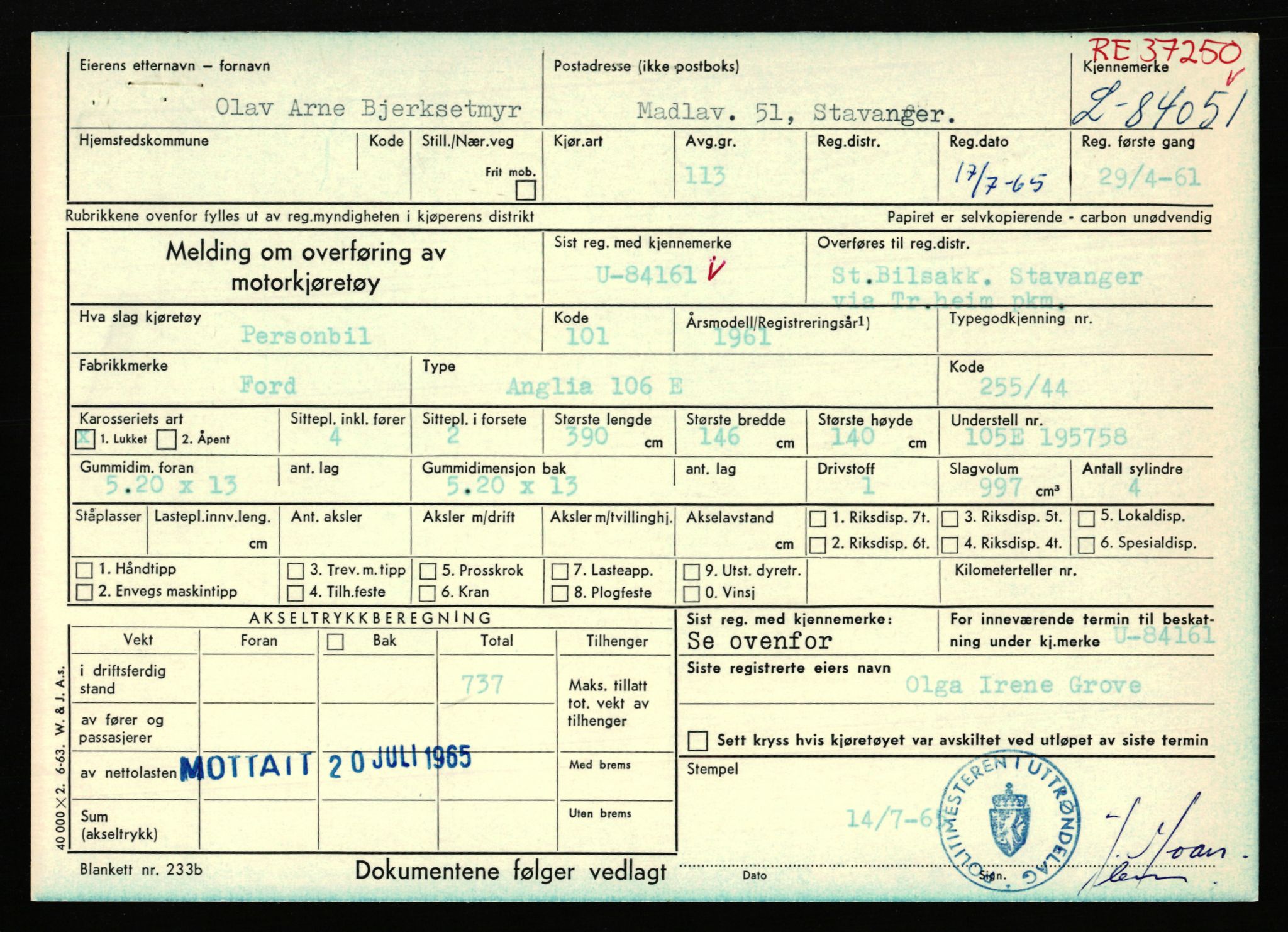 Stavanger trafikkstasjon, AV/SAST-A-101942/0/F/L0072: L-82200 - L-84099, 1930-1971, p. 2127