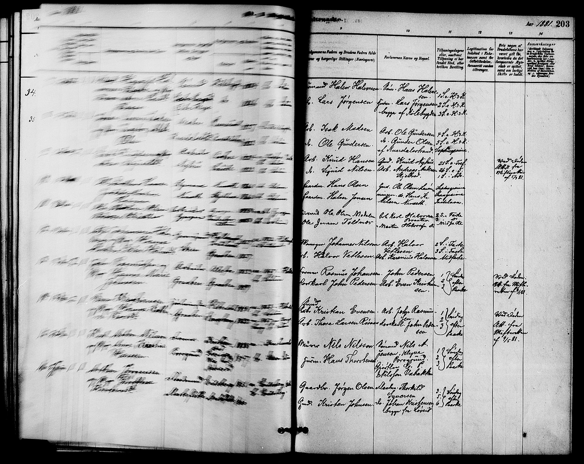 Solum kirkebøker, AV/SAKO-A-306/F/Fa/L0009: Parish register (official) no. I 9, 1877-1887, p. 203