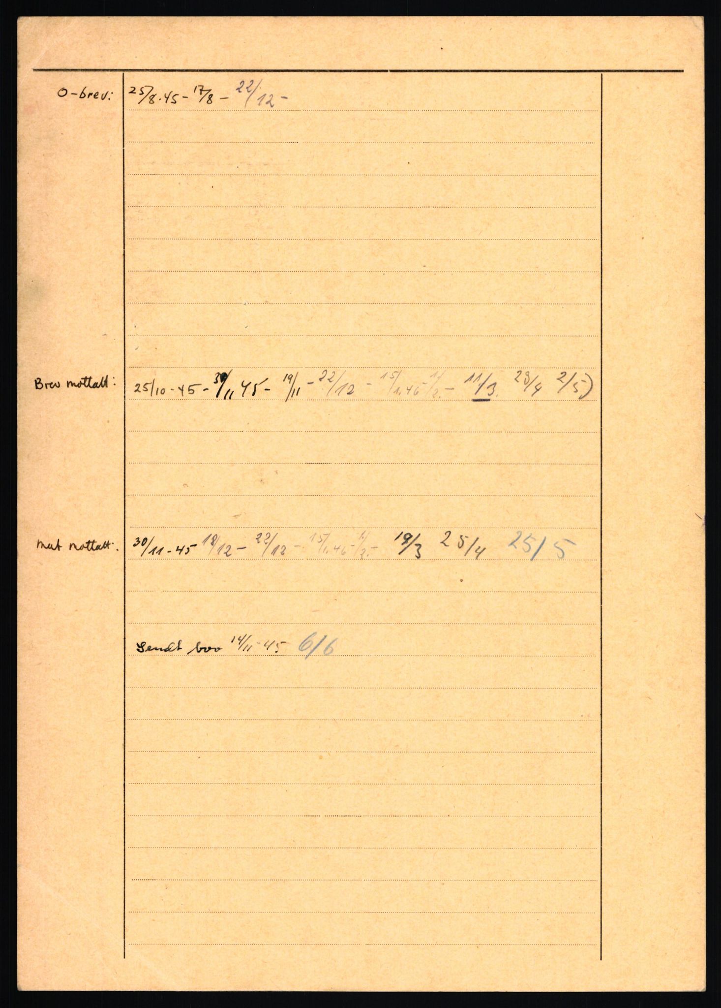 Forsvaret, Forsvarets overkommando II, AV/RA-RAFA-3915/D/Db/L0025: CI Questionaires. Tyske okkupasjonsstyrker i Norge. Tyskere., 1945-1946, p. 260