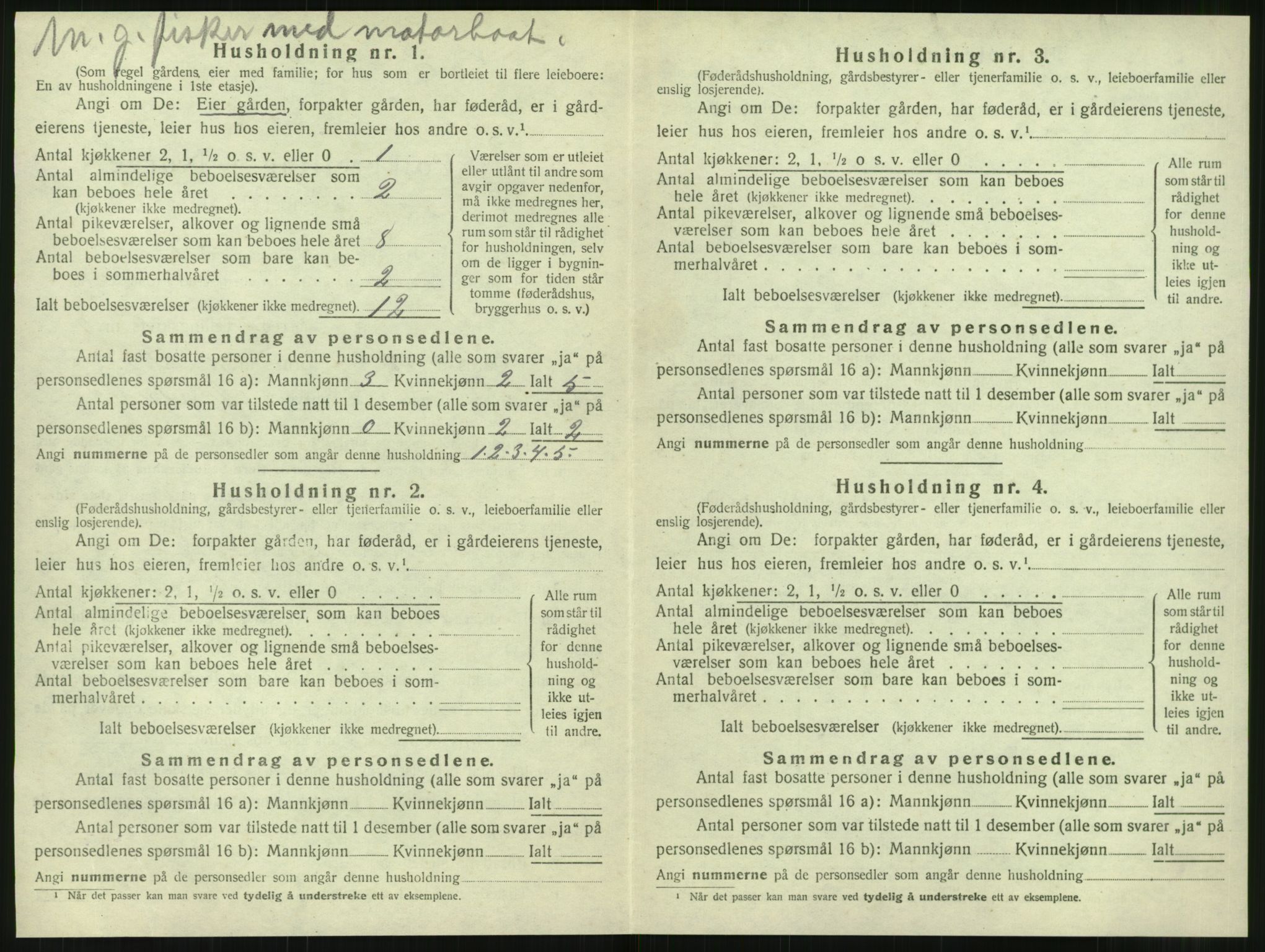 SAT, 1920 census for Tjøtta, 1920, p. 202