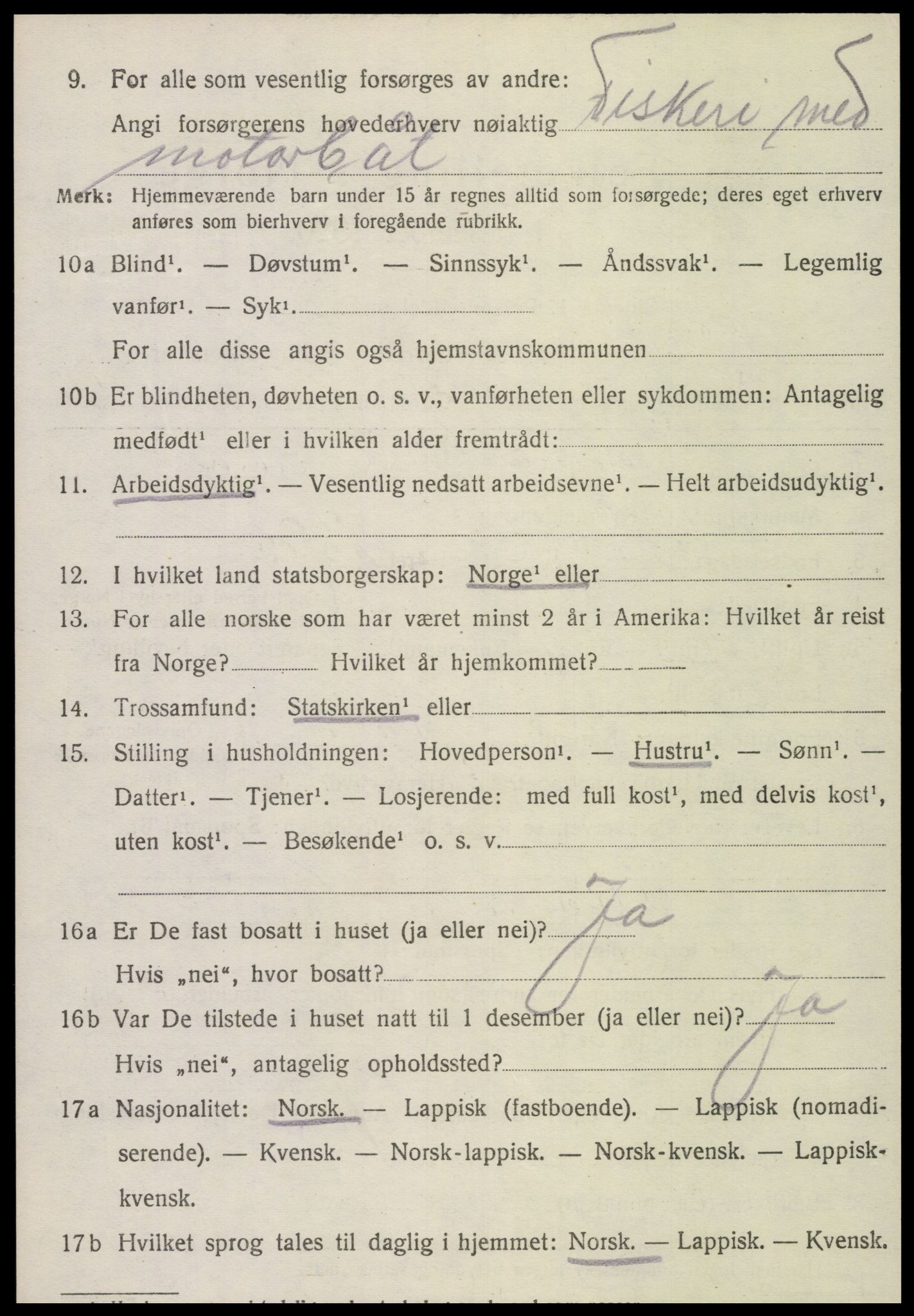 SAT, 1920 census for Nærøy, 1920, p. 1280