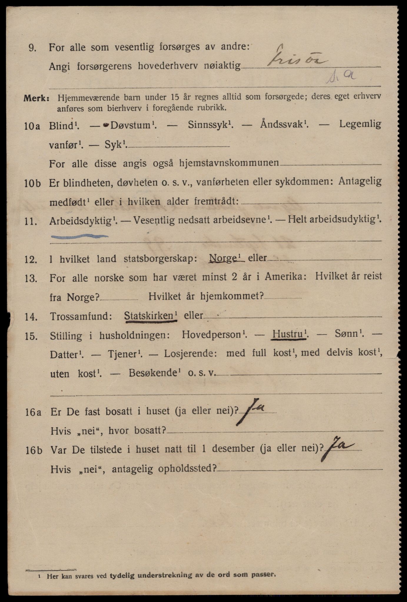 SAST, 1920 census for Stavanger, 1920, p. 97255