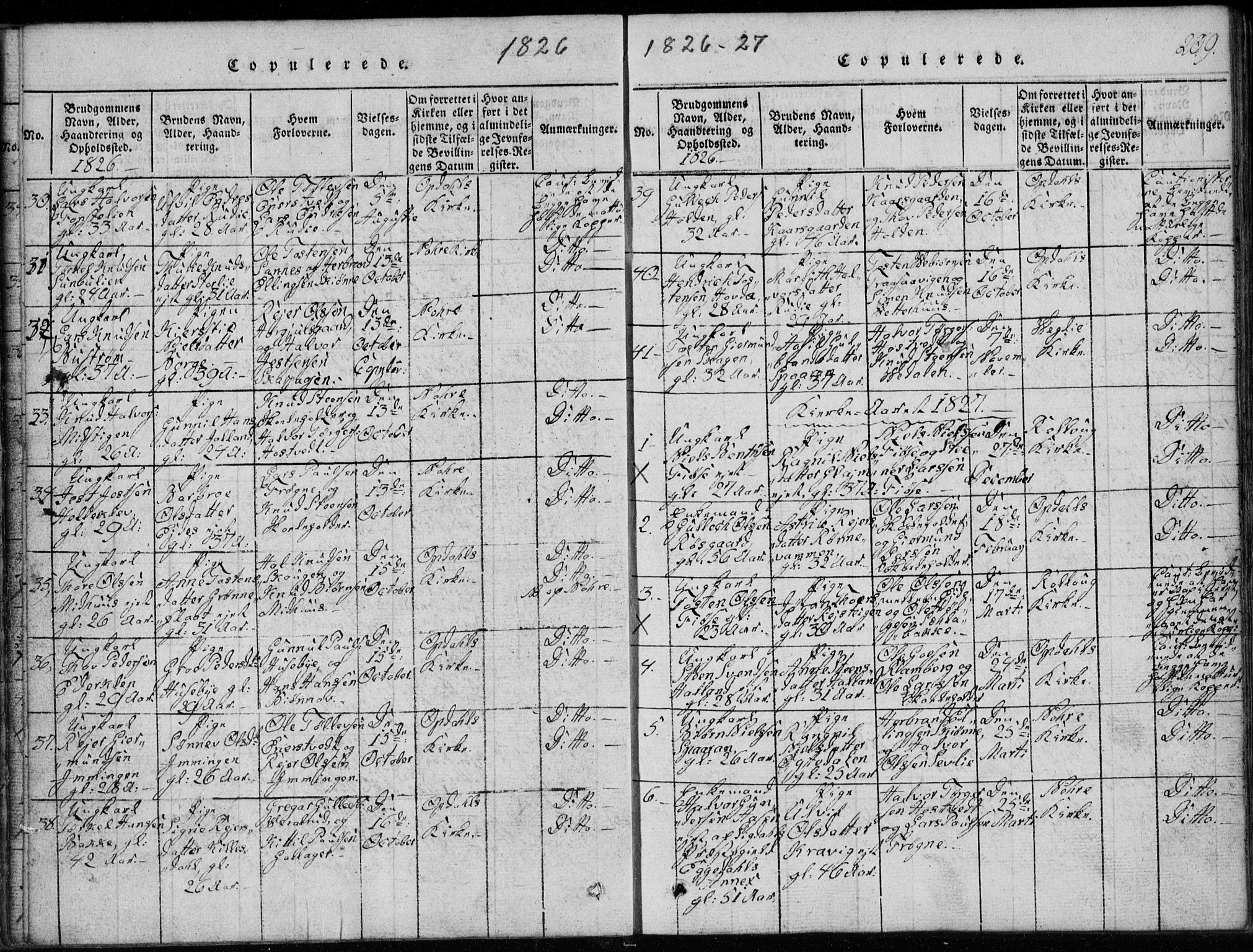 Rollag kirkebøker, SAKO/A-240/G/Ga/L0001: Parish register (copy) no. I 1, 1814-1831, p. 209
