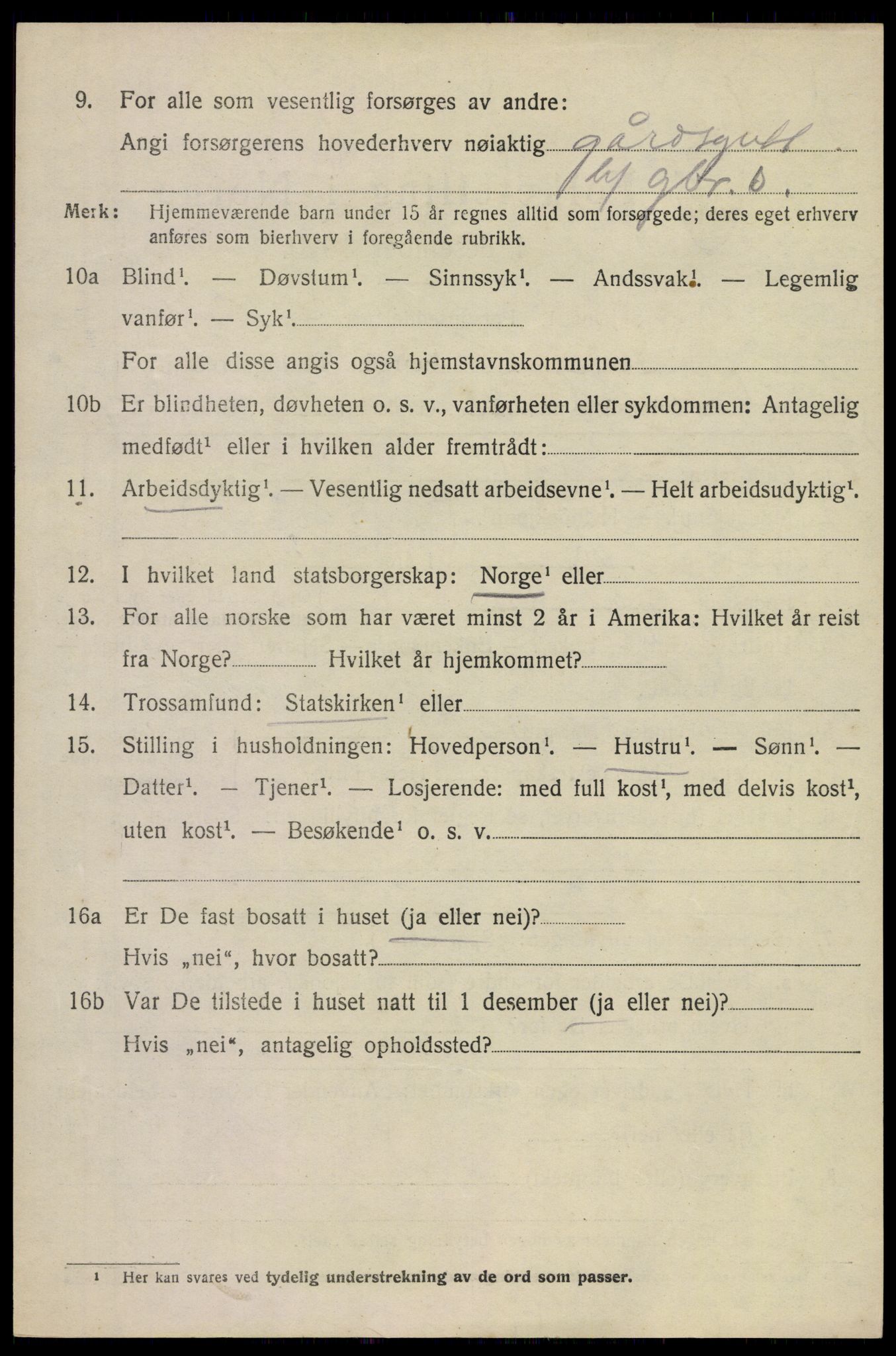 SAKO, 1920 census for Skoger, 1920, p. 14582