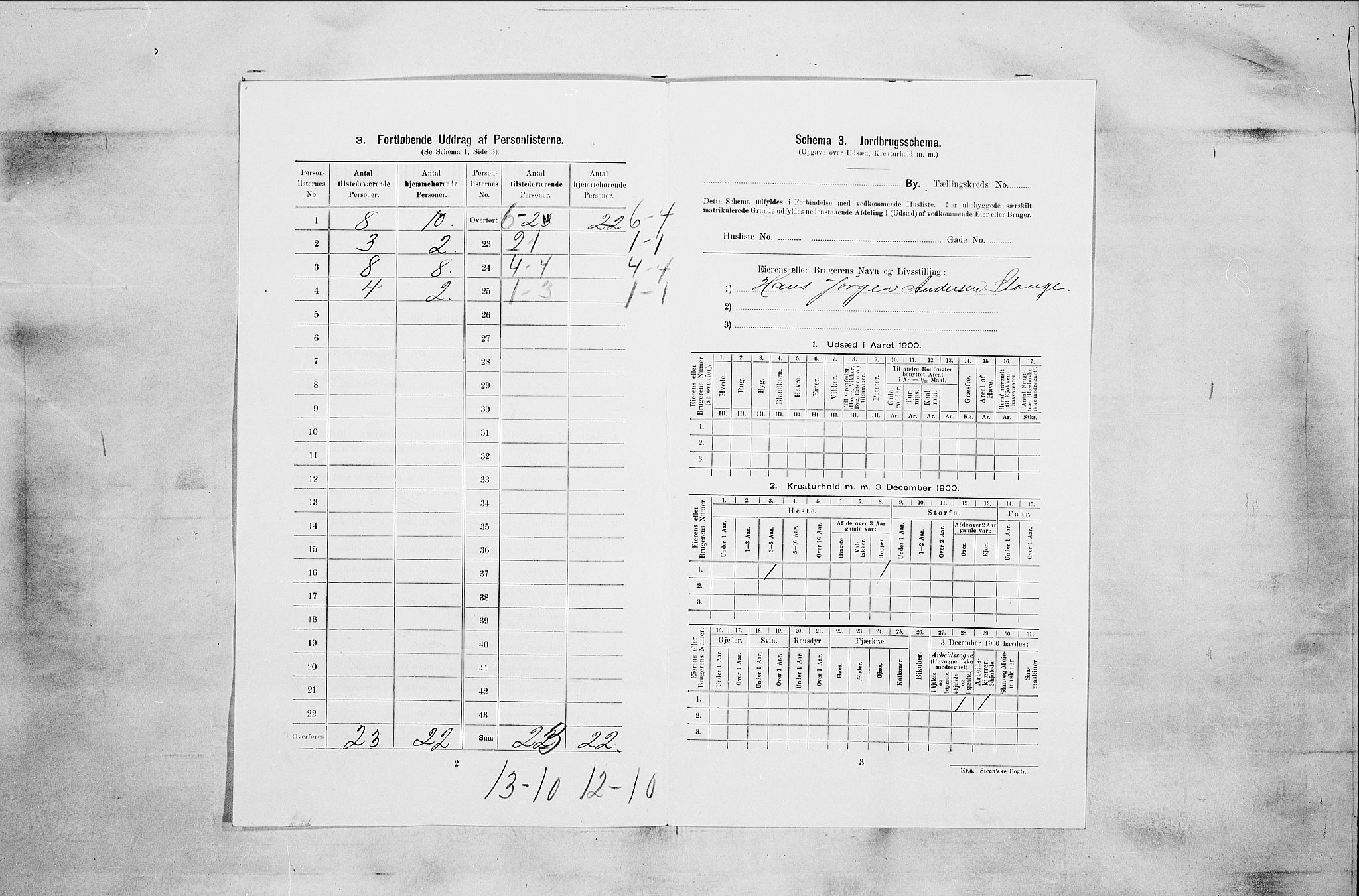 RA, 1900 census for Sandefjord, 1900, p. 987