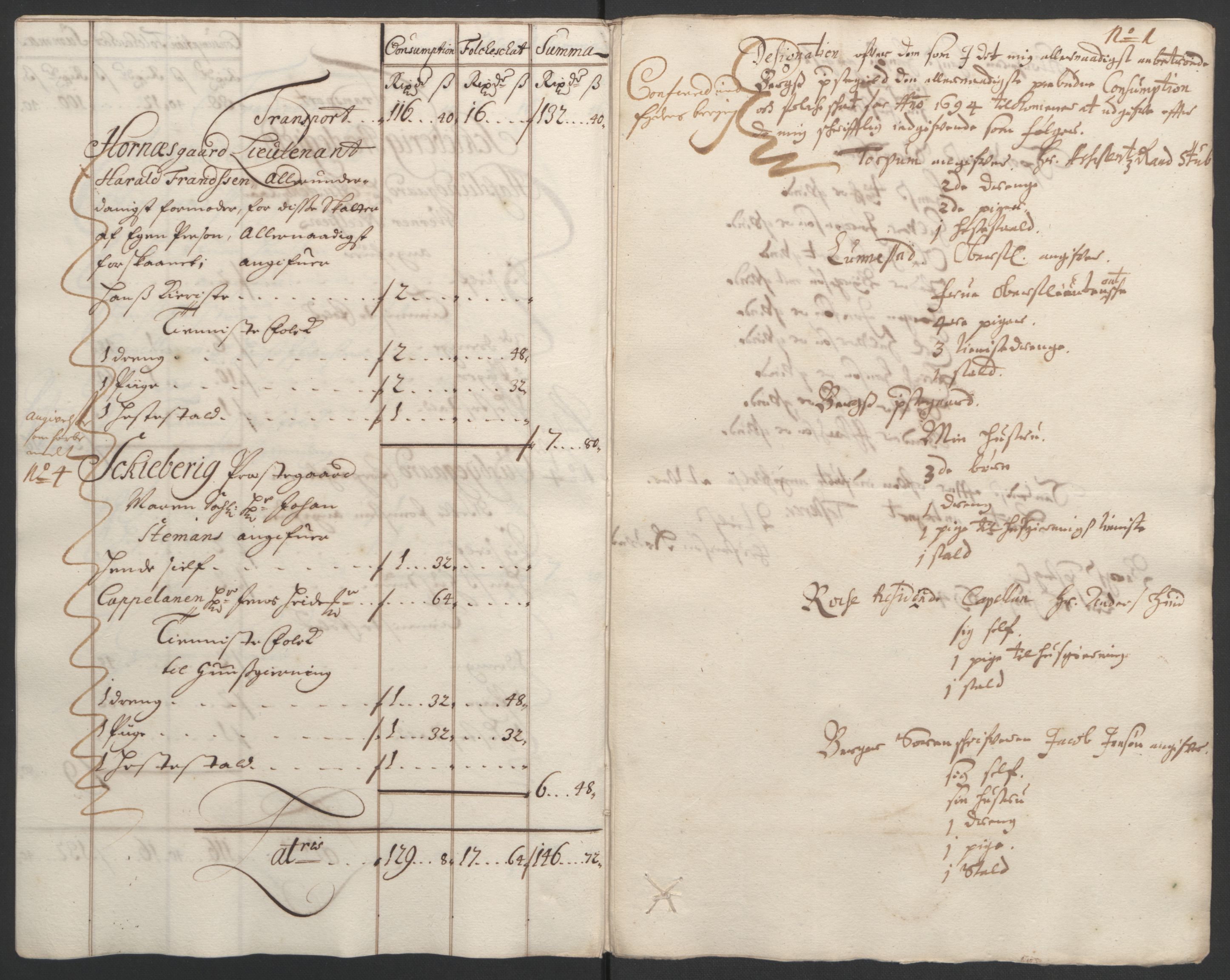 Rentekammeret inntil 1814, Reviderte regnskaper, Fogderegnskap, AV/RA-EA-4092/R01/L0012: Fogderegnskap Idd og Marker, 1694-1695, p. 118