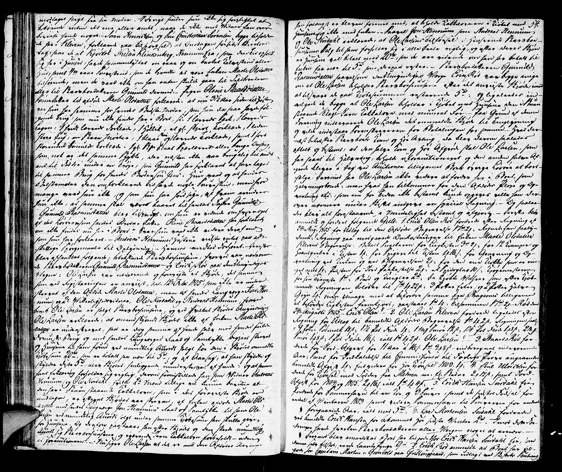 Lier, Røyken og Hurum sorenskriveri, AV/SAKO-A-89/H/Hc/L0009: Skifteprotokoll, 1805-1813, p. 53b-54a