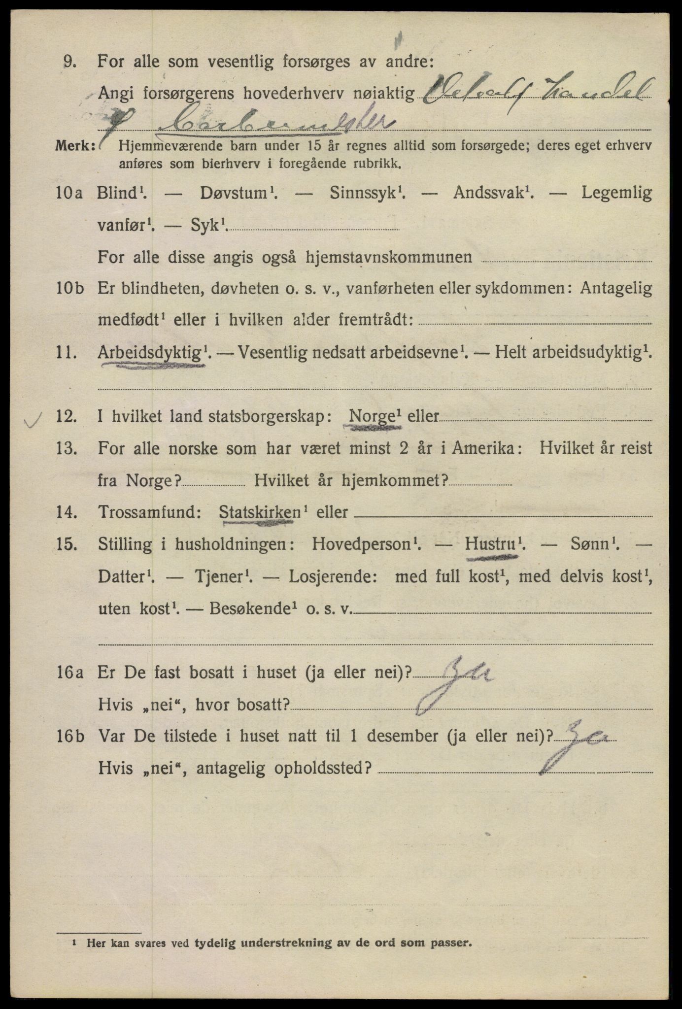 SAO, 1920 census for Kristiania, 1920, p. 325636