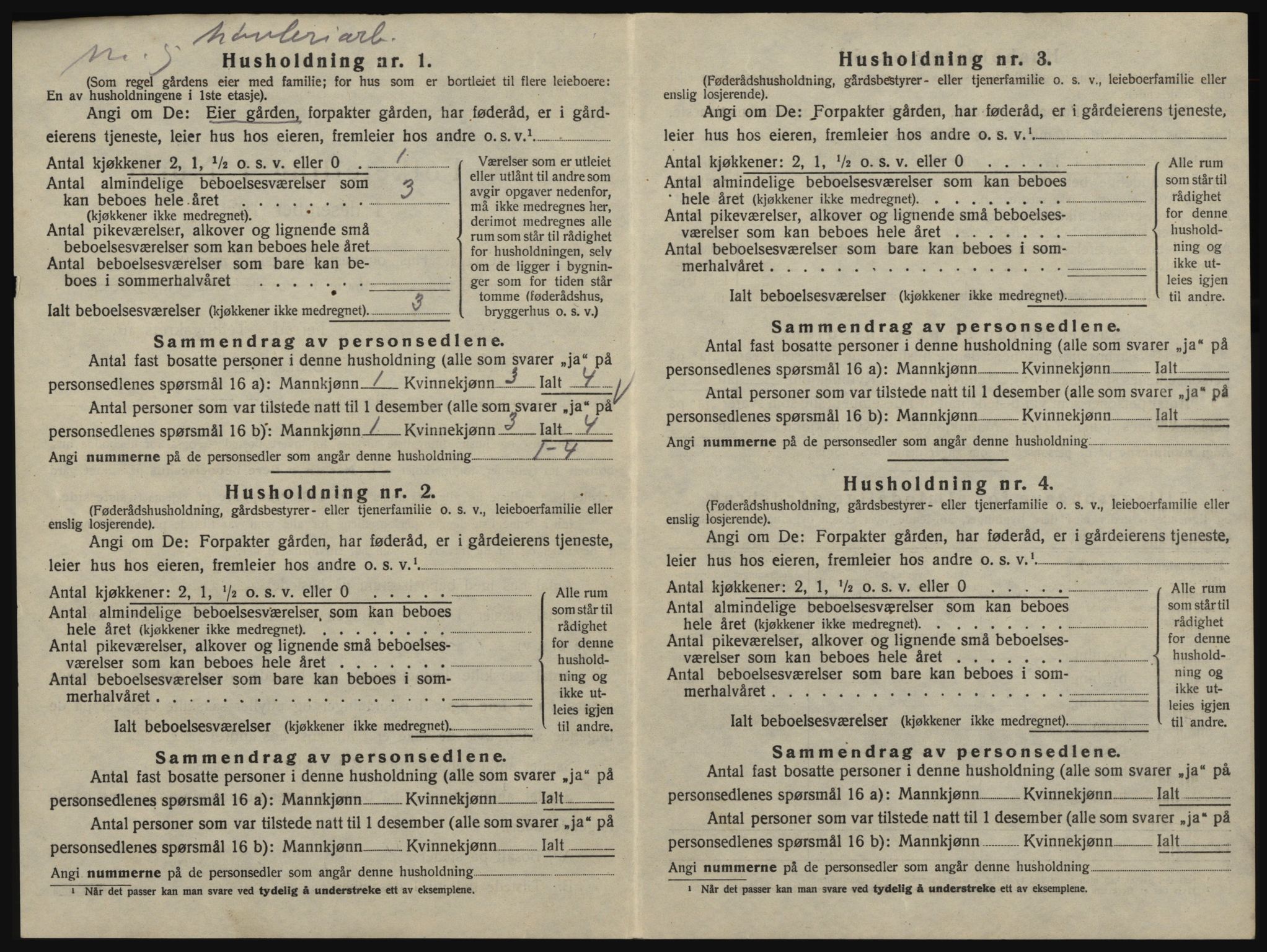 SAO, 1920 census for Glemmen, 1920, p. 680