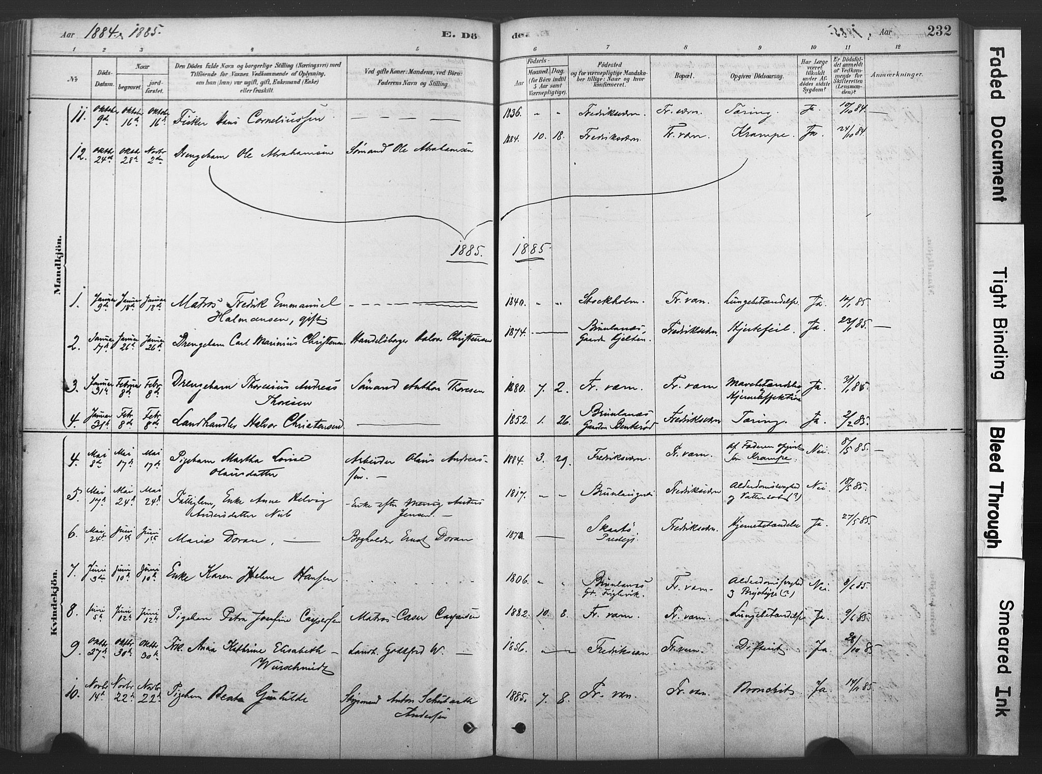 Stavern kirkebøker, SAKO/A-318/F/Fa/L0008: Parish register (official) no. 8, 1878-1905, p. 232