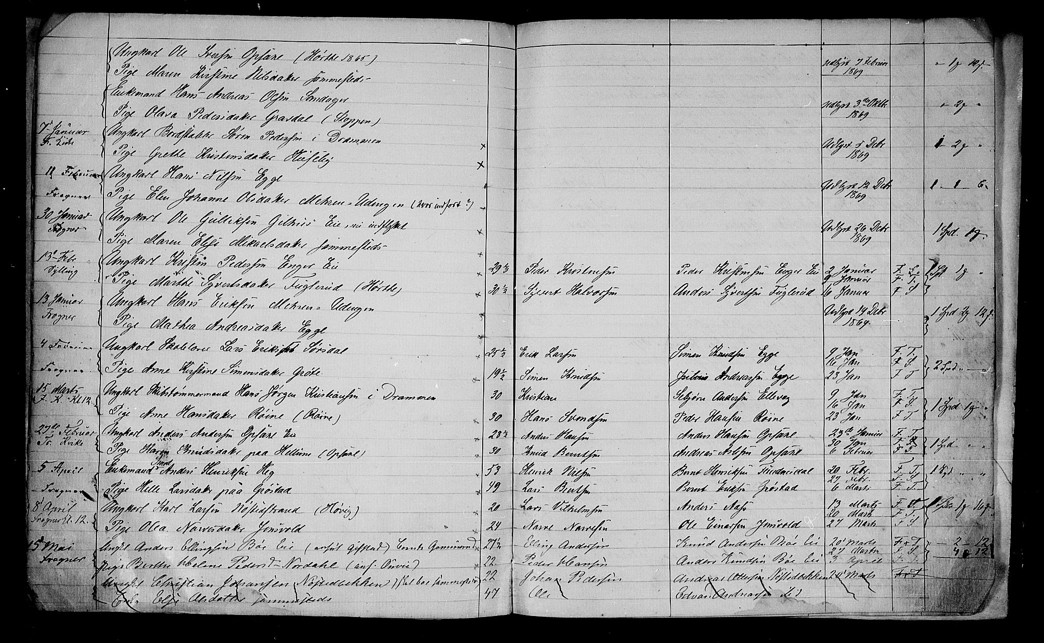 Lier kirkebøker, AV/SAKO-A-230/G/Ga/L0003: Parish register (copy) no. I 3, 1861-1873