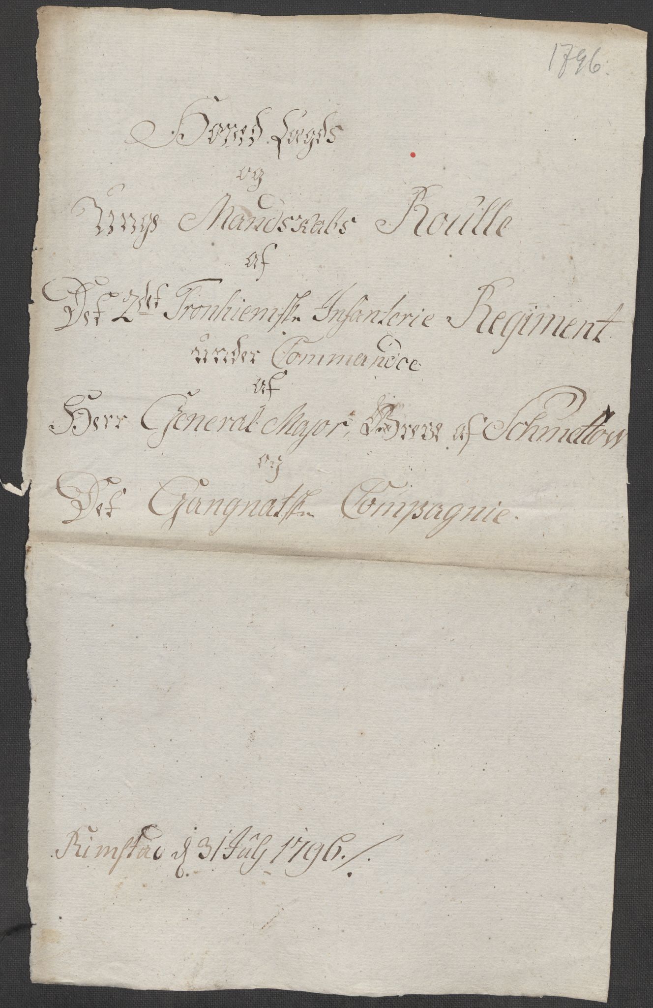Generalitets- og kommissariatskollegiet, Det kongelige norske kommissariatskollegium, RA/EA-5420/E/Eh/L0001b: Diverse, 1659-1807, p. 187