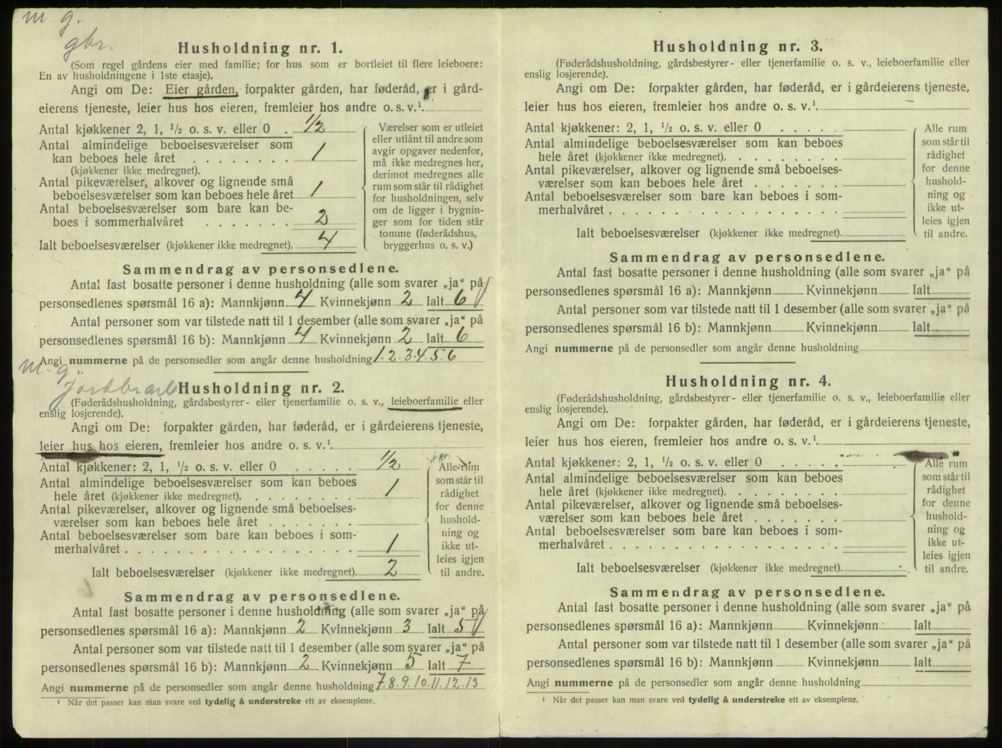 SAB, 1920 census for Hafslo, 1920, p. 772