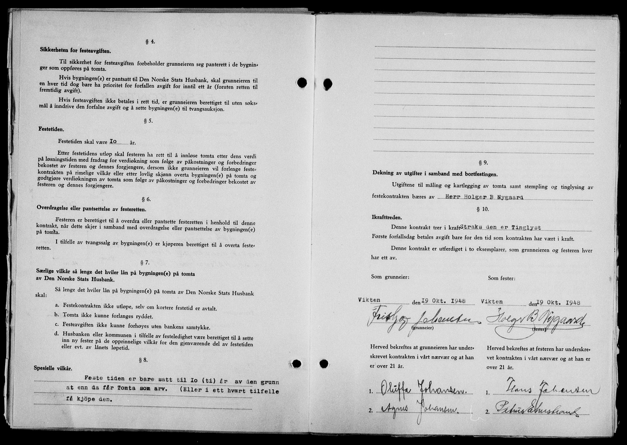 Lofoten sorenskriveri, SAT/A-0017/1/2/2C/L0019a: Mortgage book no. 19a, 1948-1948, Diary no: : 2436/1948