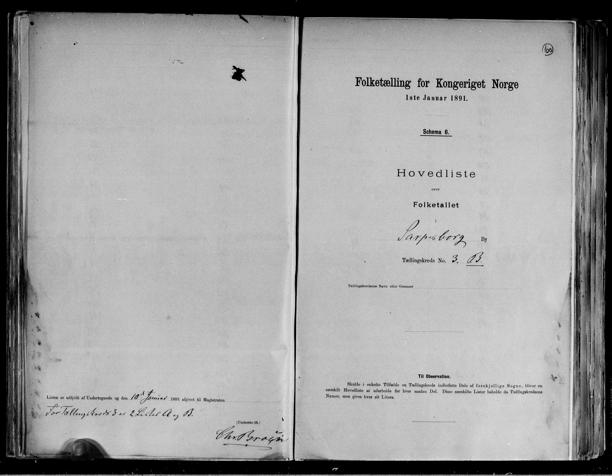 RA, 1891 census for 0102 Sarpsborg, 1891, p. 12