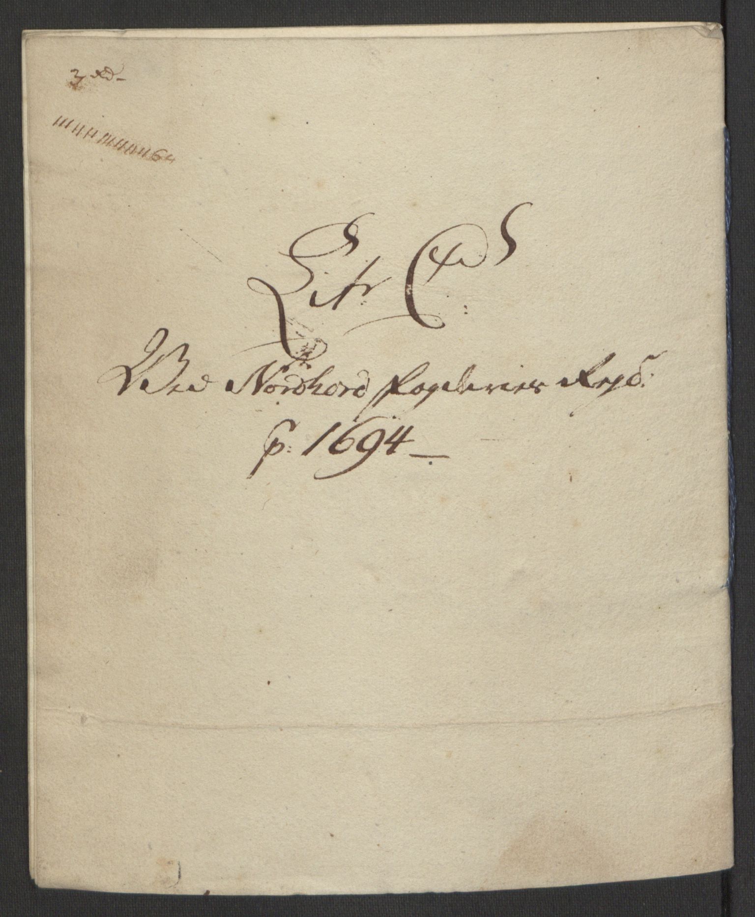 Rentekammeret inntil 1814, Reviderte regnskaper, Fogderegnskap, RA/EA-4092/R51/L3182: Fogderegnskap Nordhordland og Voss, 1694, p. 298