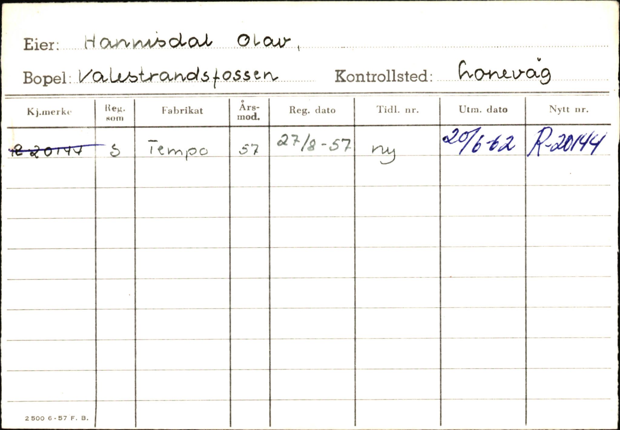 Statens vegvesen, Hordaland vegkontor, AV/SAB-A-5201/2/Ha/L0018: R-eierkort H, 1920-1971, p. 850