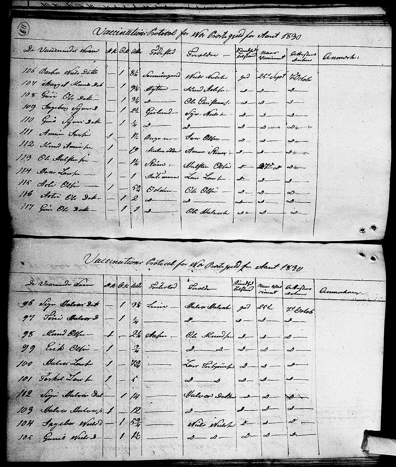 Nes kirkebøker, AV/SAKO-A-236/F/Fa/L0006: Parish register (official) no. 6, 1808-1814, p. 610-611