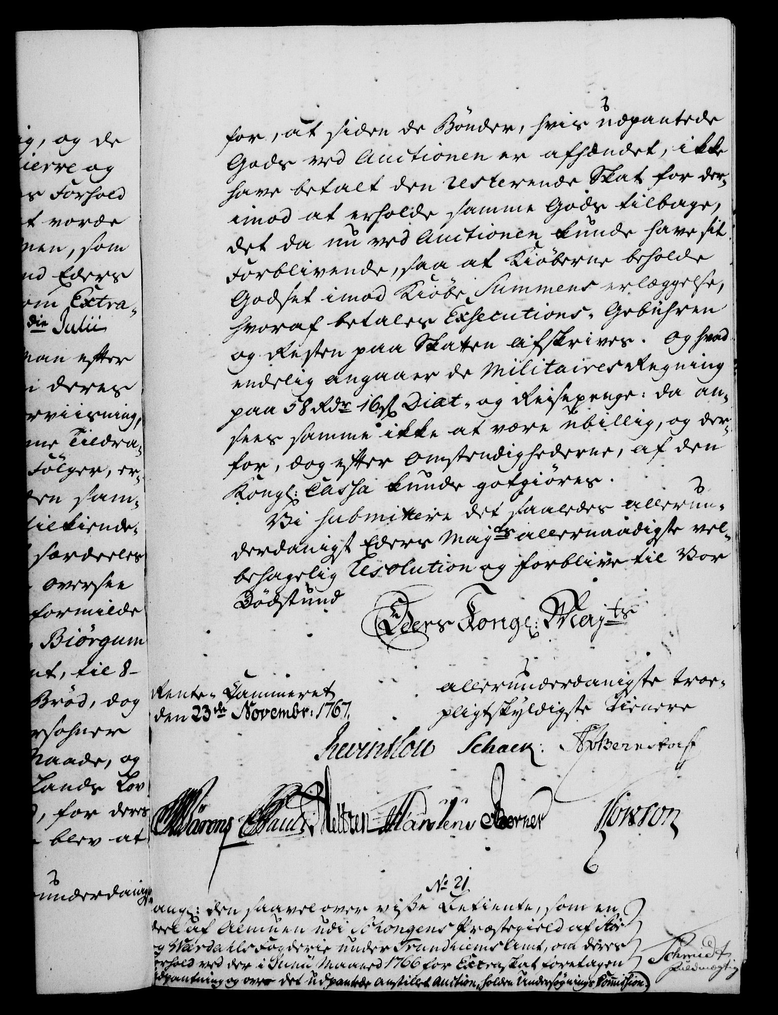 Rentekammeret, Kammerkanselliet, RA/EA-3111/G/Gf/Gfa/L0049: Norsk relasjons- og resolusjonsprotokoll (merket RK 52.49), 1767, p. 340