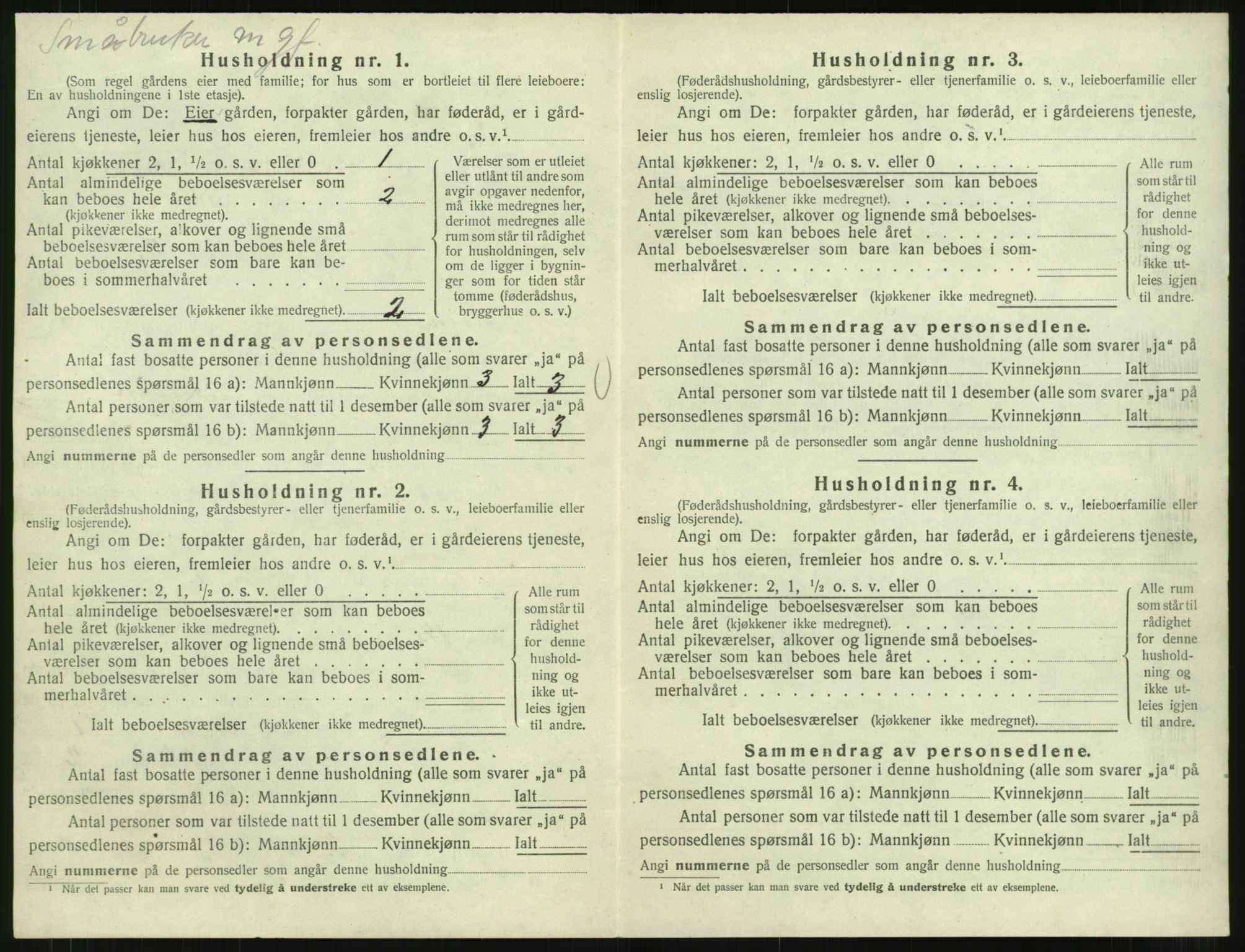 SAT, 1920 census for Kornstad, 1920, p. 532