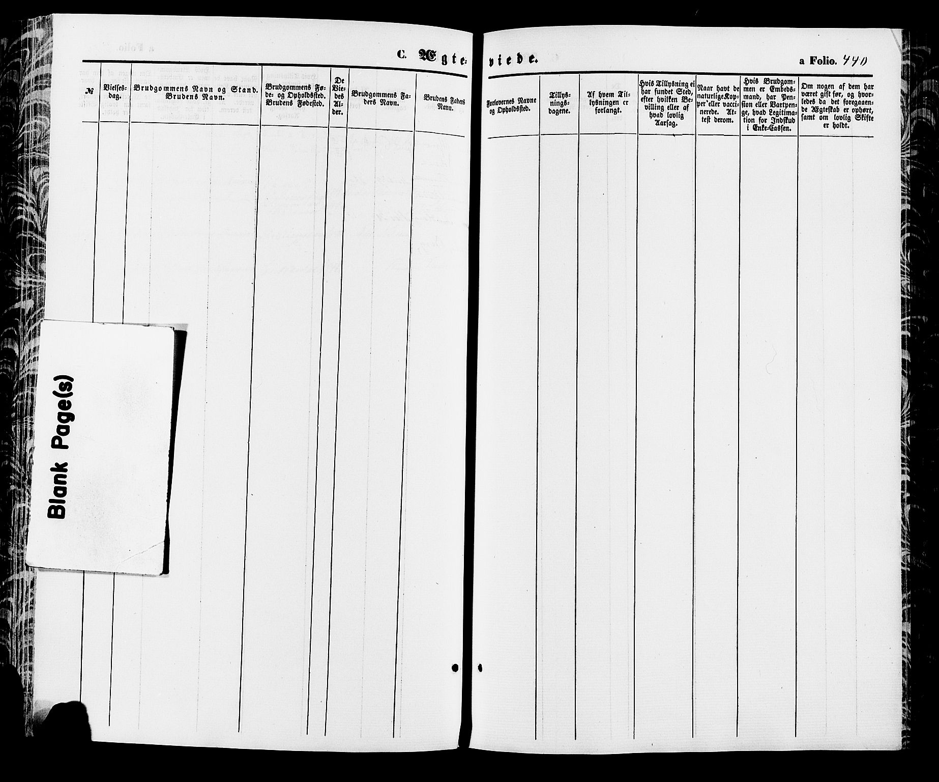 Kristiansand domprosti, AV/SAK-1112-0006/F/Fa/L0015: Parish register (official) no. A 15, 1867-1880, p. 440