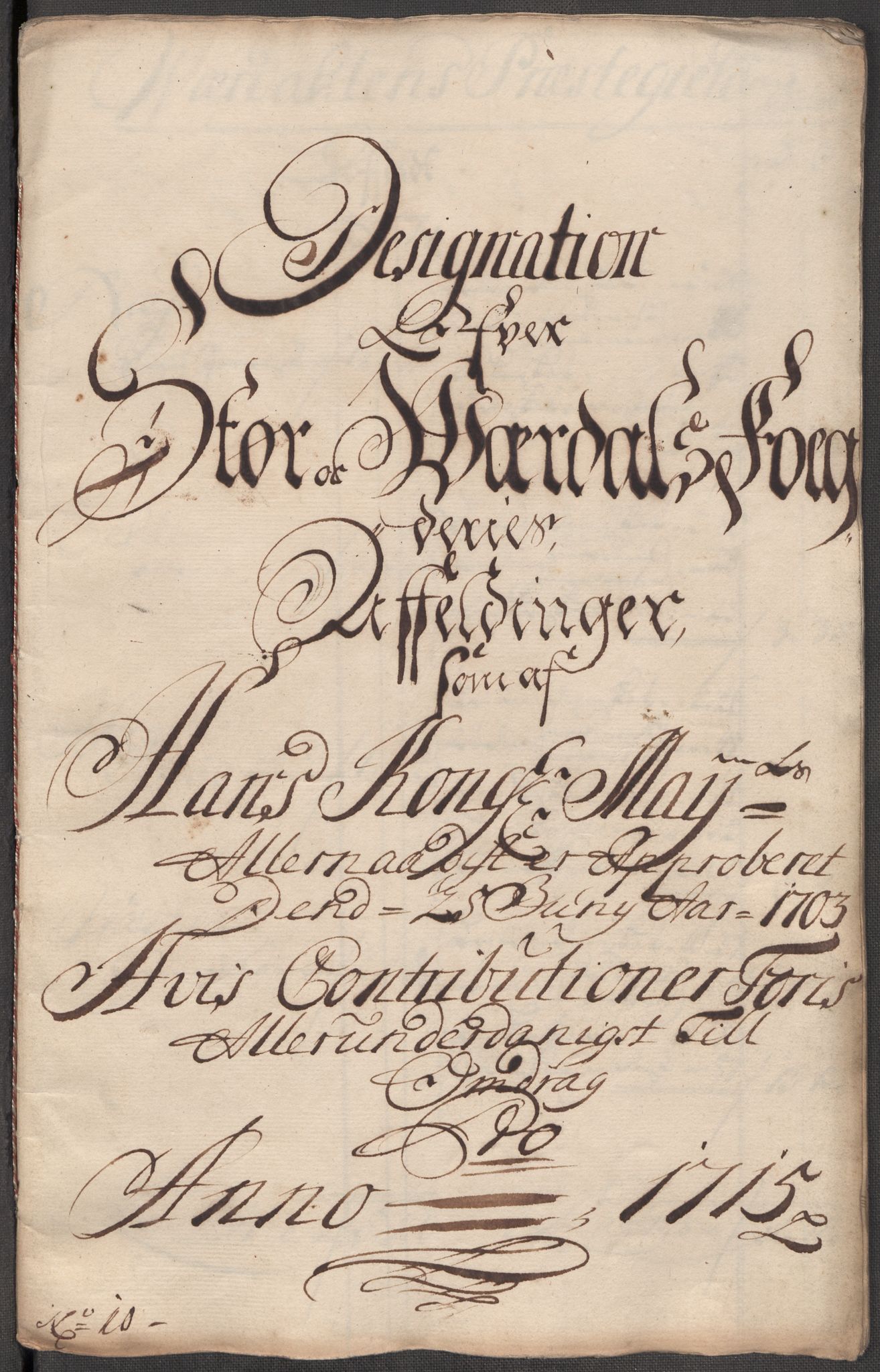 Rentekammeret inntil 1814, Reviderte regnskaper, Fogderegnskap, RA/EA-4092/R62/L4205: Fogderegnskap Stjørdal og Verdal, 1715, p. 281