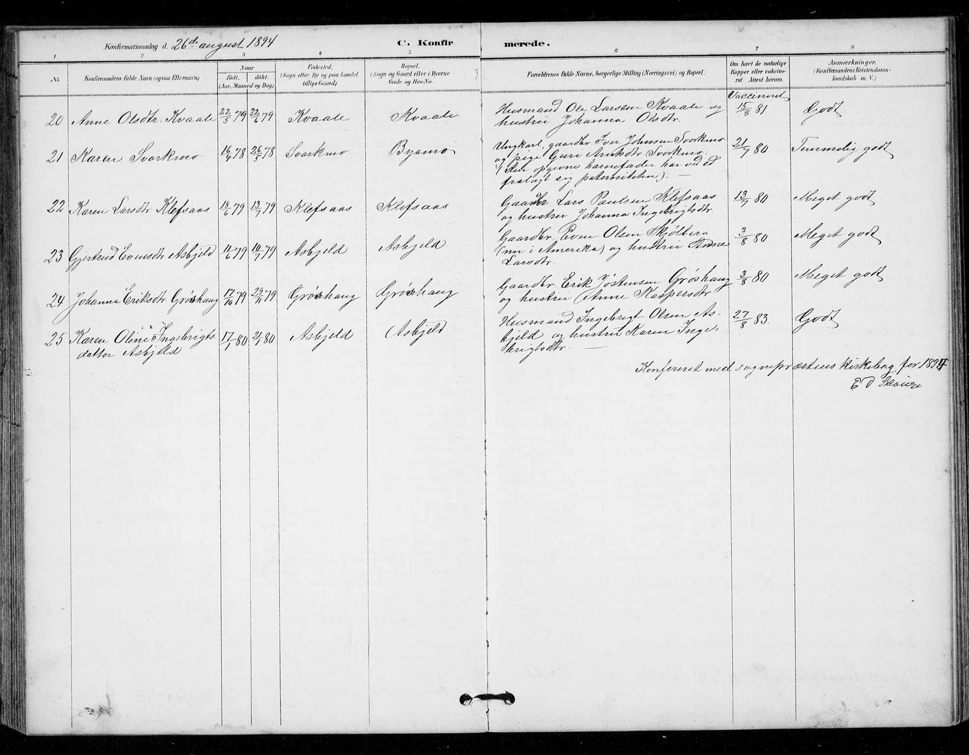 Ministerialprotokoller, klokkerbøker og fødselsregistre - Sør-Trøndelag, SAT/A-1456/671/L0841: Parish register (official) no. 671A03, 1893-1915