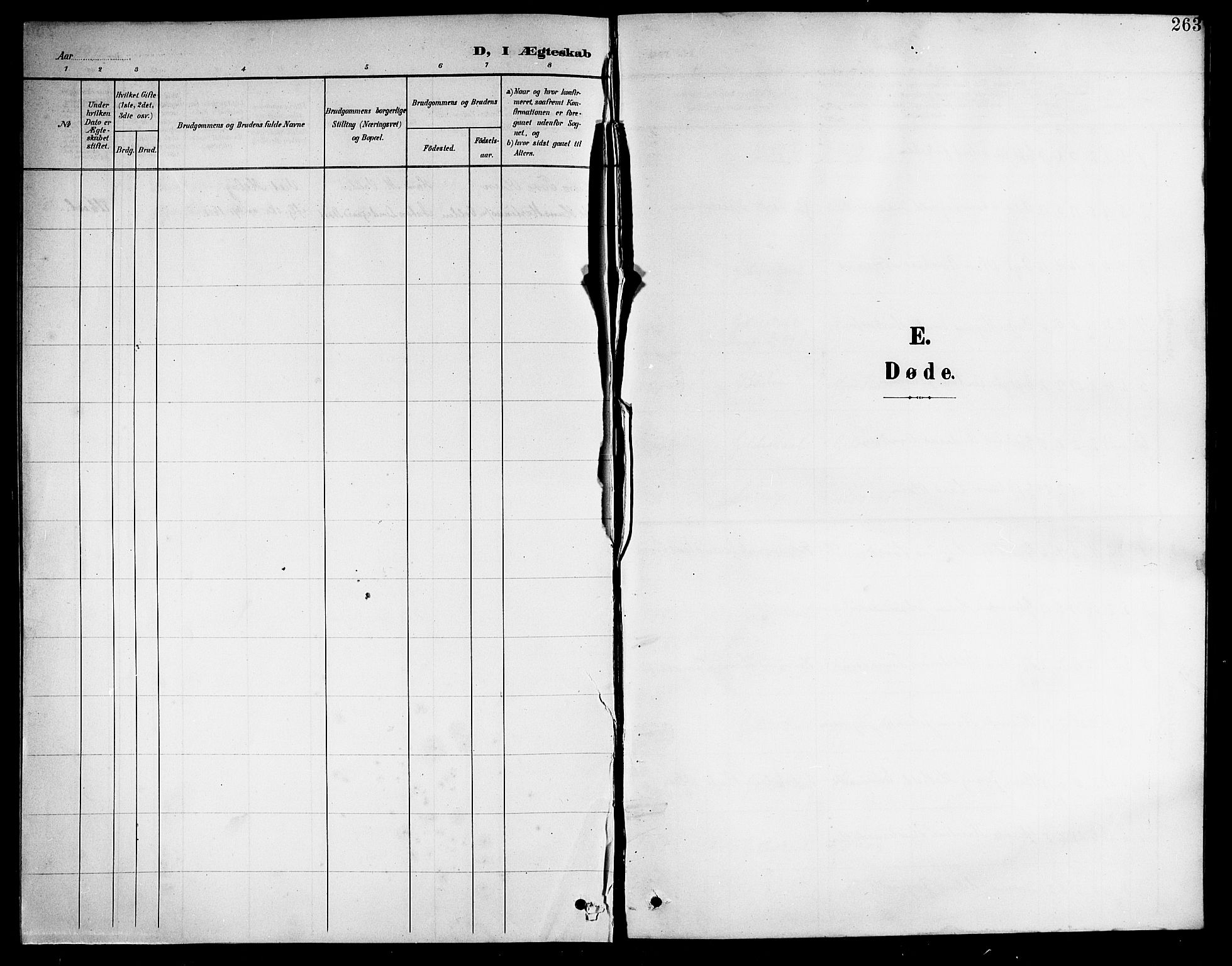 Ministerialprotokoller, klokkerbøker og fødselsregistre - Nordland, SAT/A-1459/805/L0109: Parish register (copy) no. 805C05, 1900-1911, p. 263