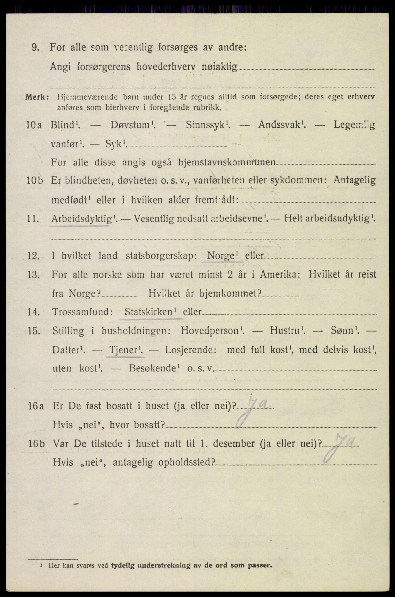 SAH, 1920 census for Furnes, 1920, p. 2420