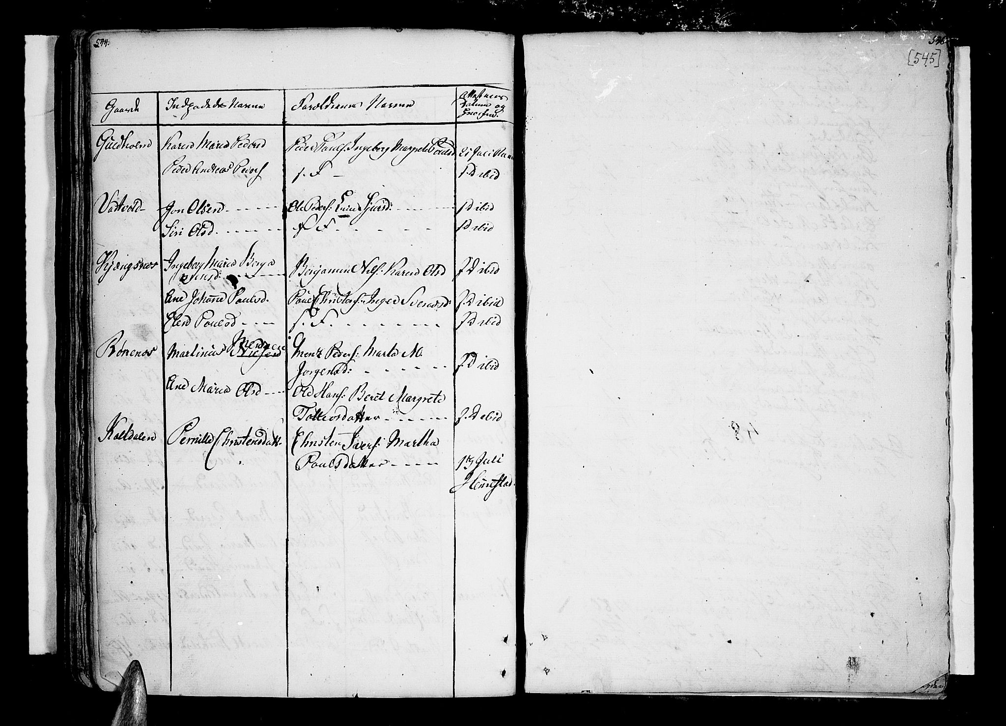 Kvæfjord sokneprestkontor, AV/SATØ-S-1323/G/Ga/Gaa/L0001kirke: Parish register (official) no. 1, 1751-1822, p. 544-545