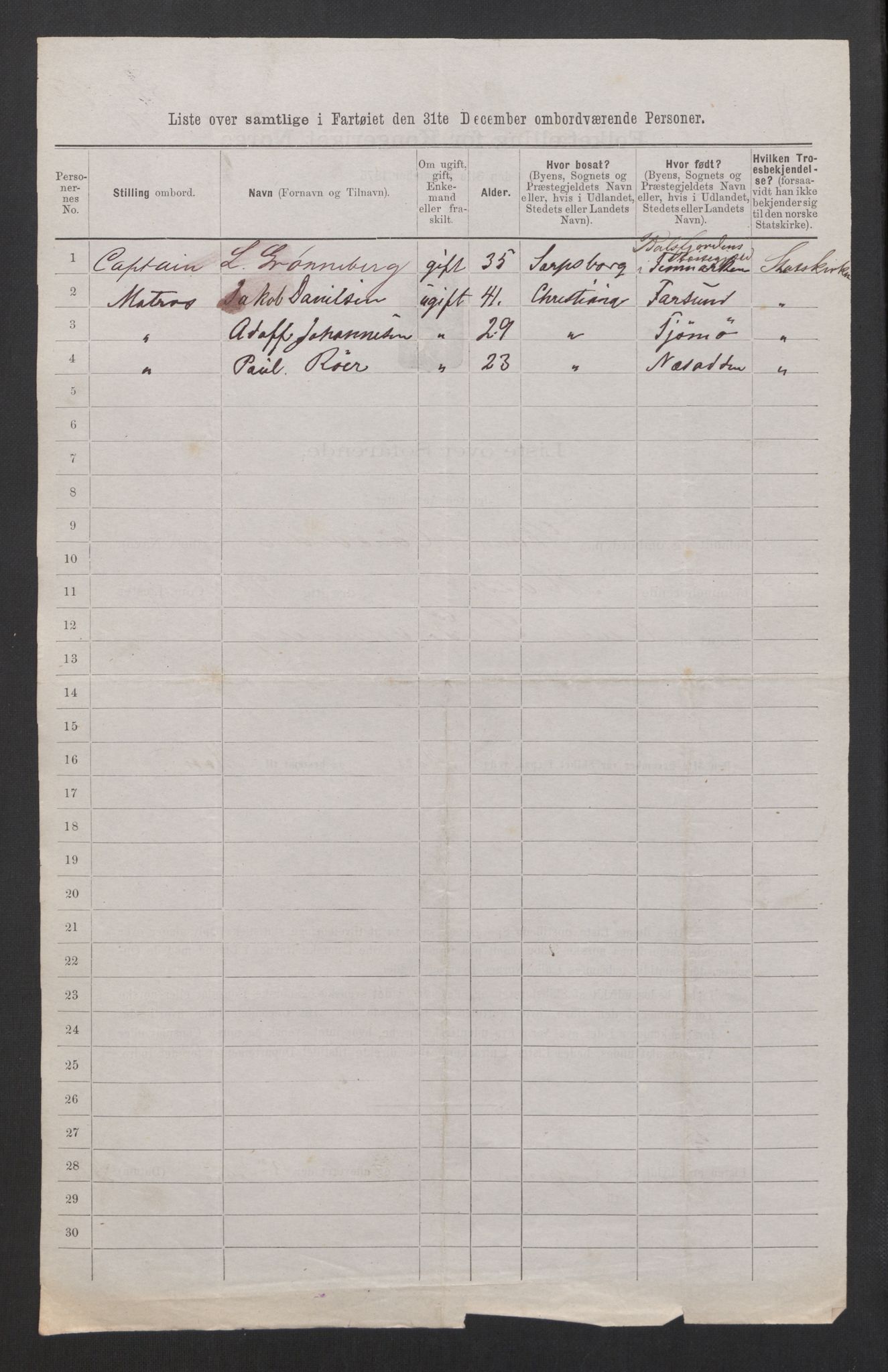 RA, 1875 census, lists of crew on ships: Ships in domestic ports, 1875, p. 56