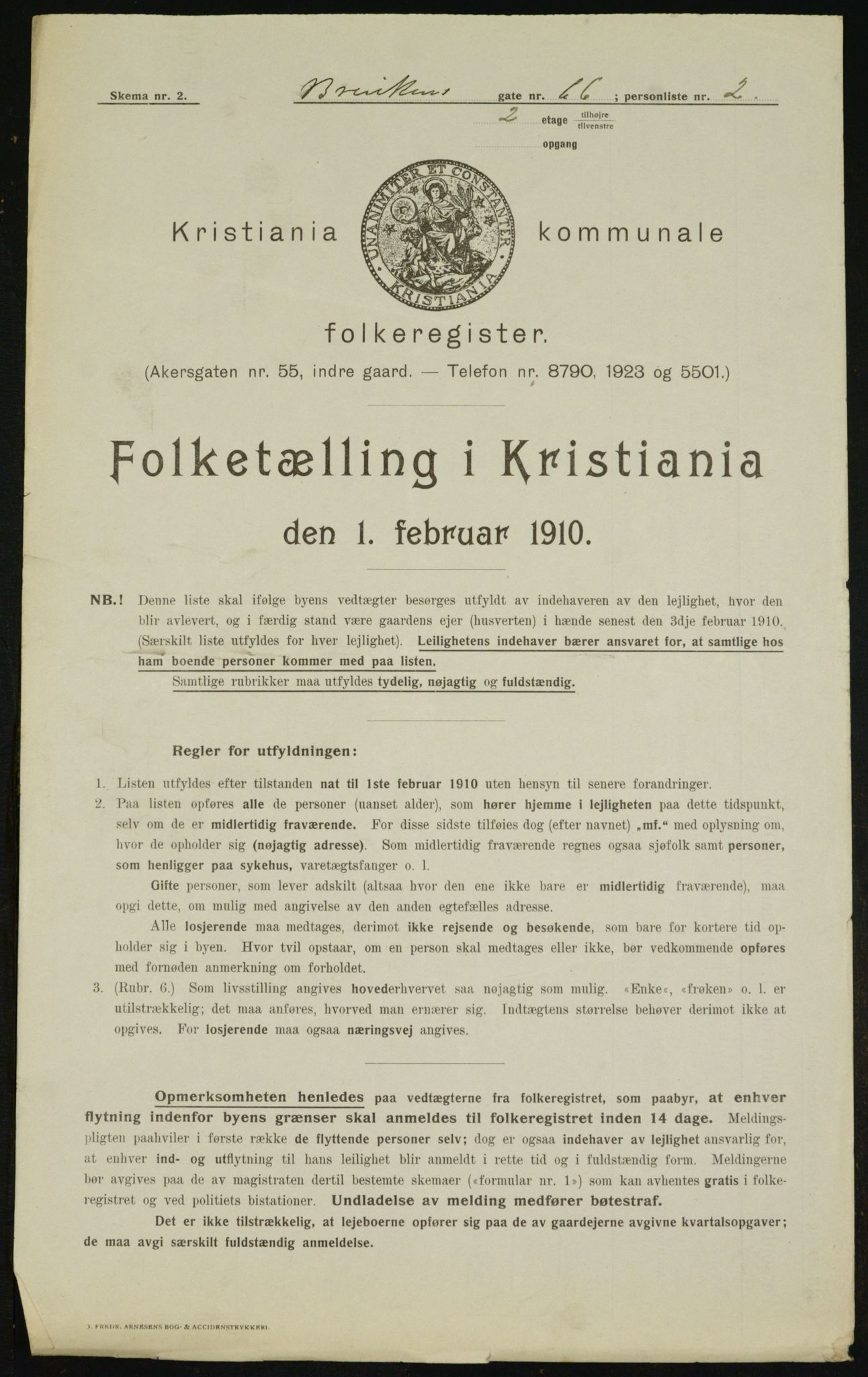 OBA, Municipal Census 1910 for Kristiania, 1910, p. 8802