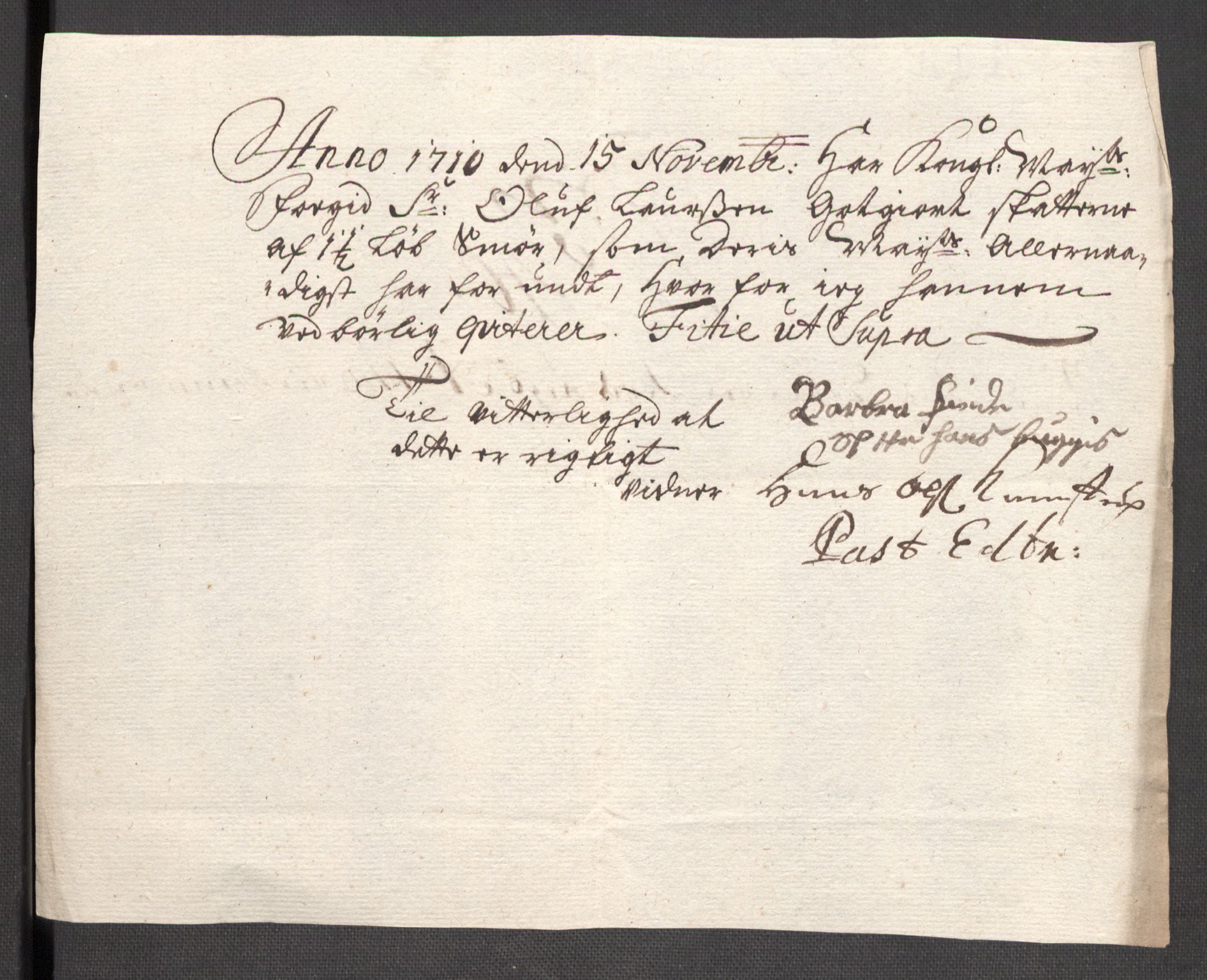 Rentekammeret inntil 1814, Reviderte regnskaper, Fogderegnskap, AV/RA-EA-4092/R48/L2986: Fogderegnskap Sunnhordland og Hardanger, 1709-1710, p. 575