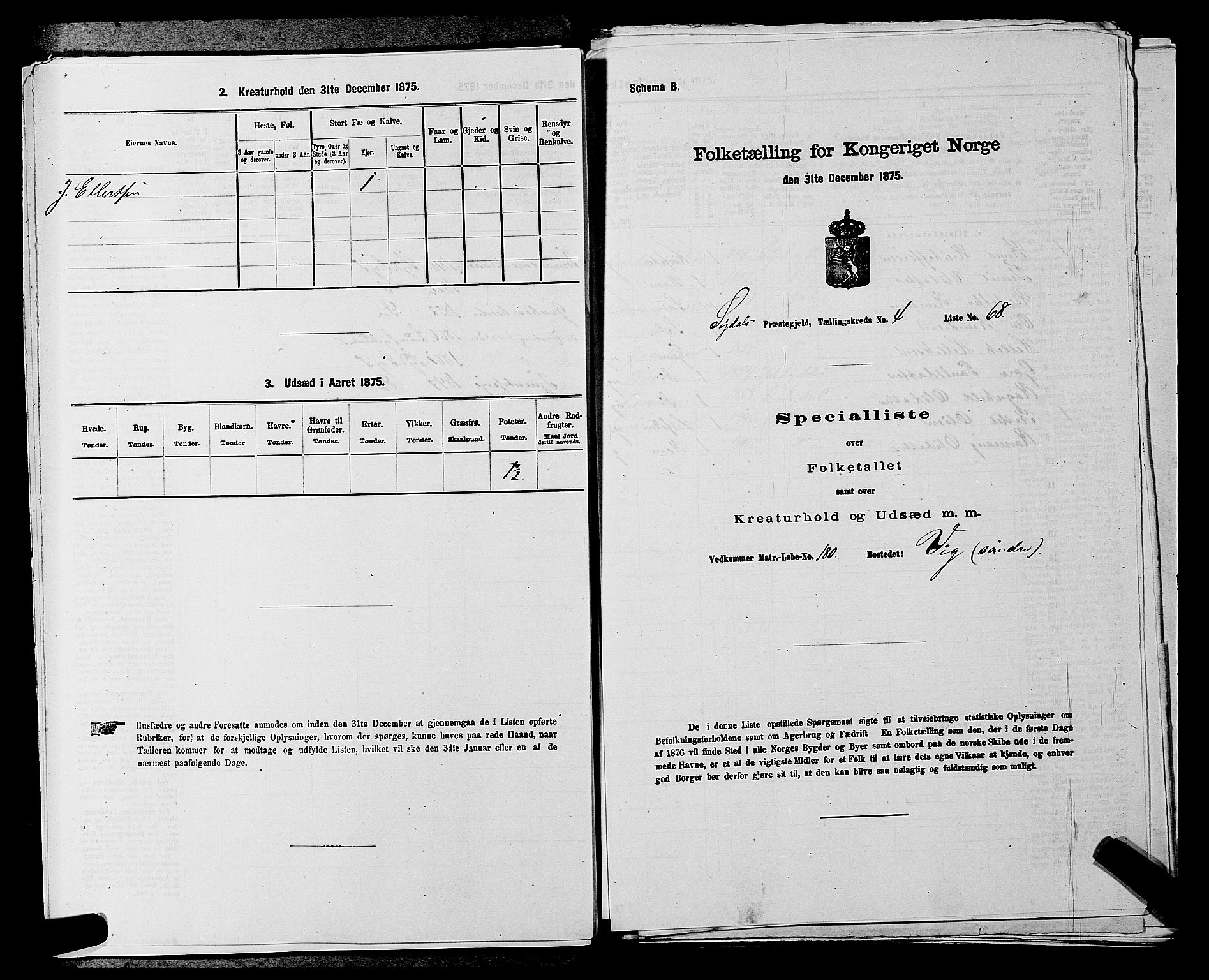 SAKO, 1875 census for 0621P Sigdal, 1875, p. 703