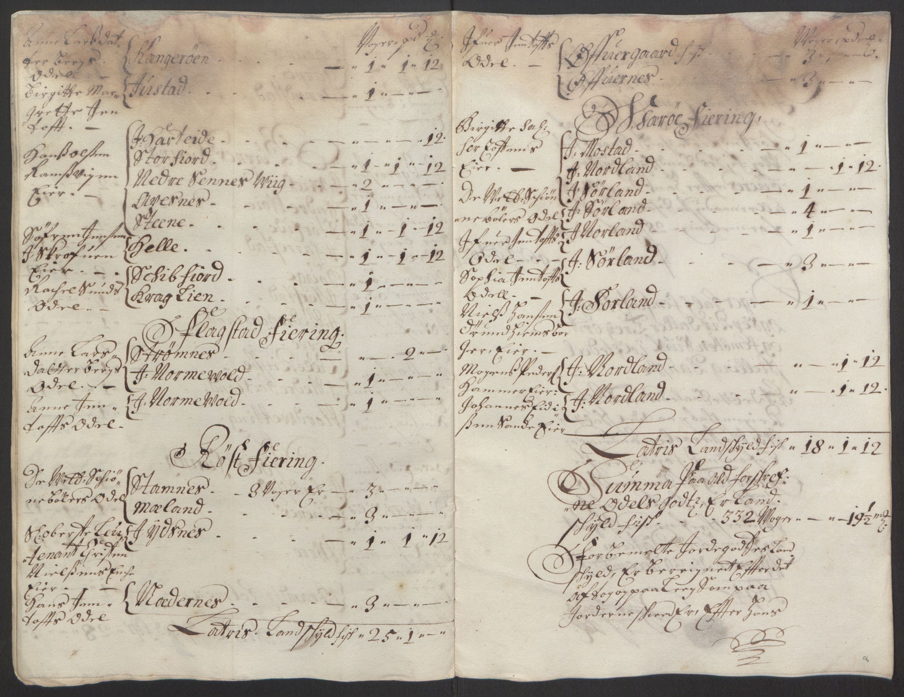 Rentekammeret inntil 1814, Reviderte regnskaper, Fogderegnskap, AV/RA-EA-4092/R67/L4677: Fogderegnskap Vesterålen, Andenes og Lofoten, 1694-1695, p. 67