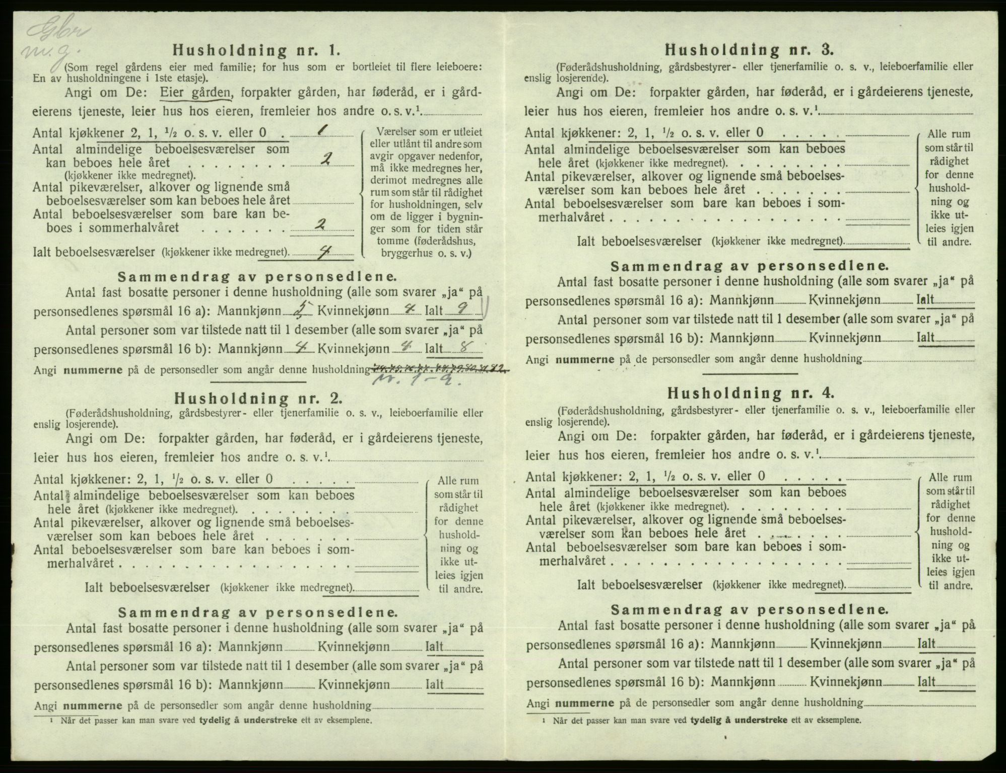 SAB, 1920 census for Vikebygd, 1920, p. 398