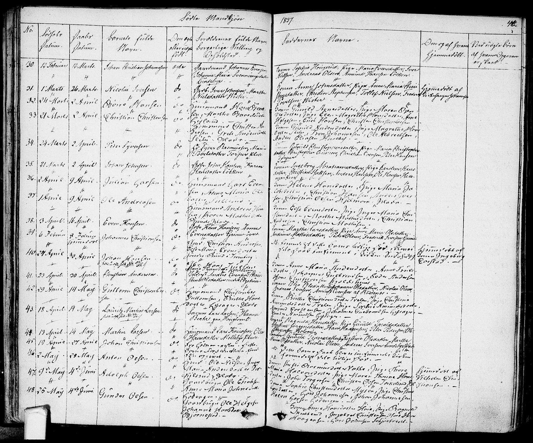 Eidsberg prestekontor Kirkebøker, AV/SAO-A-10905/F/Fa/L0008: Parish register (official) no. I 8, 1832-1848, p. 46