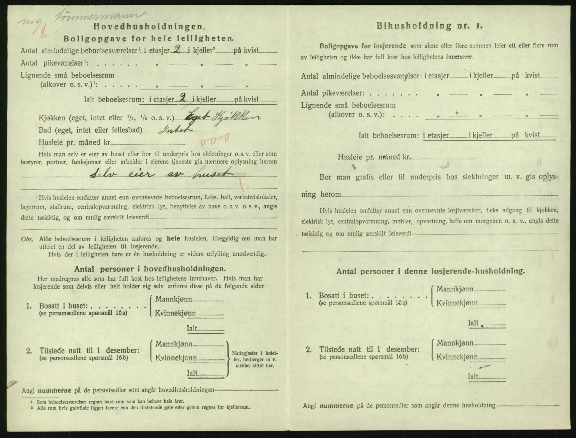 SAK, 1920 census for Grimstad, 1920, p. 1892