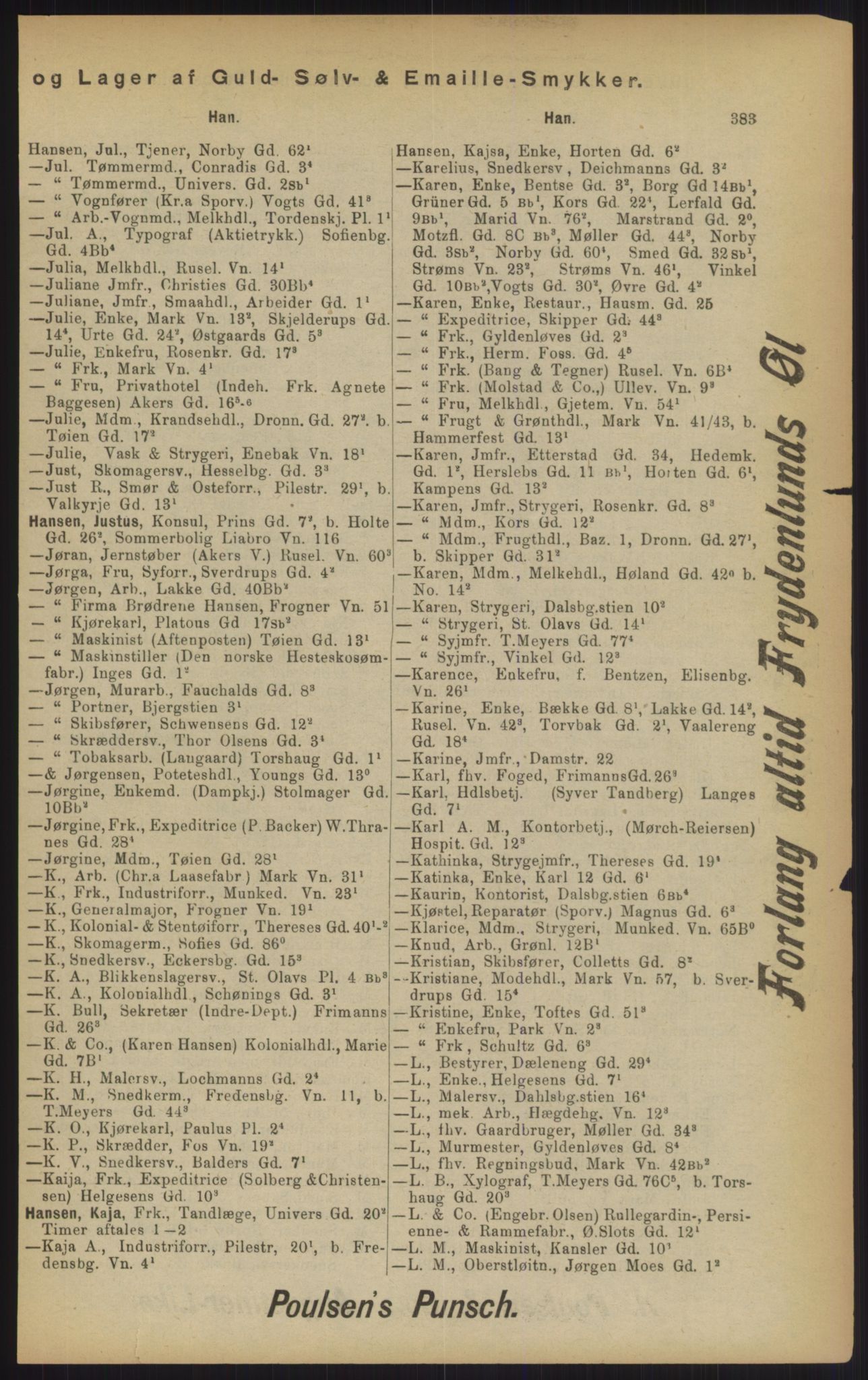 Kristiania/Oslo adressebok, PUBL/-, 1902, p. 383