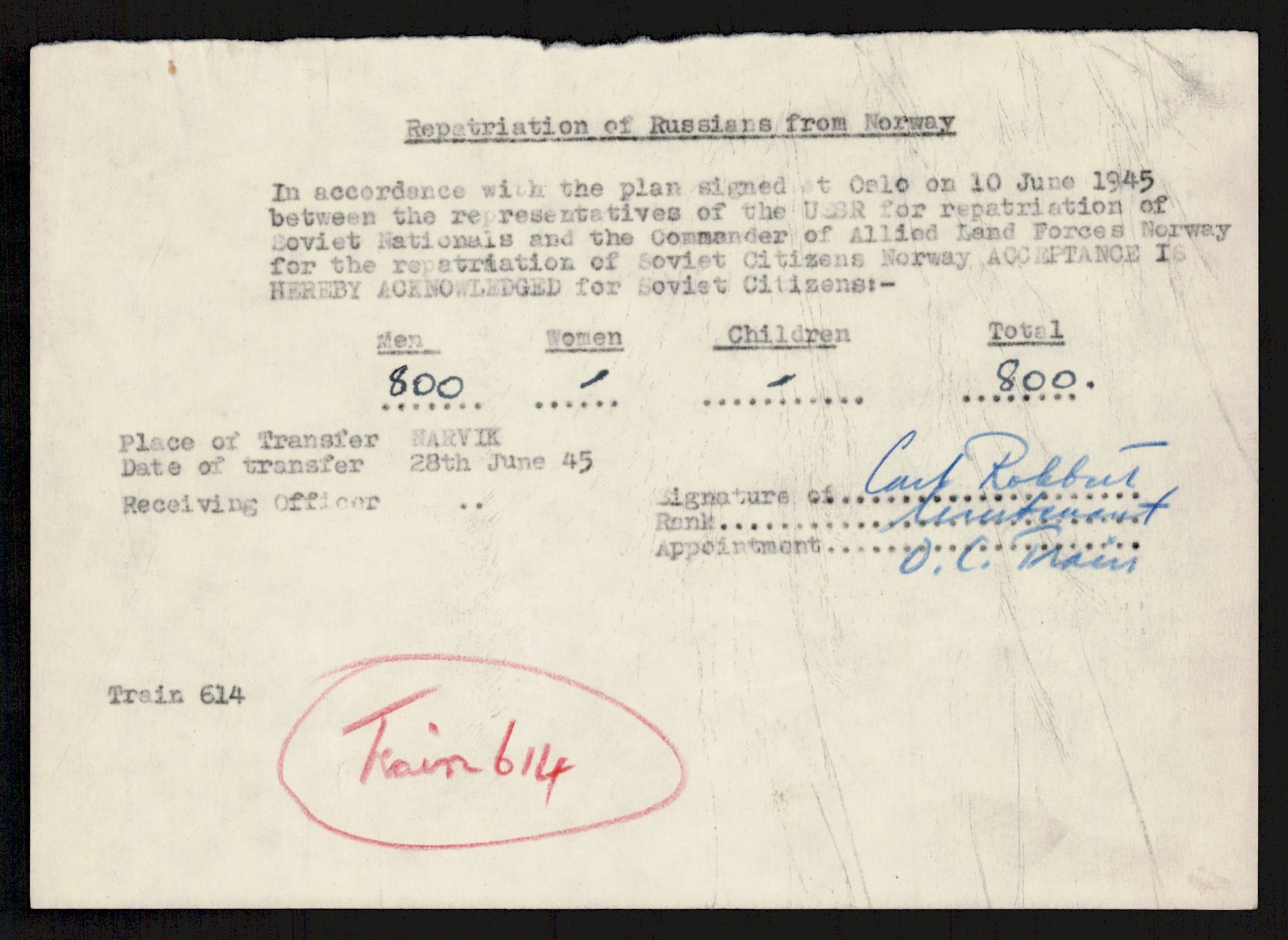 Flyktnings- og fangedirektoratet, Repatrieringskontoret, AV/RA-S-1681/D/Db/L0016: Displaced Persons (DPs) og sivile tyskere, 1945-1948, p. 17