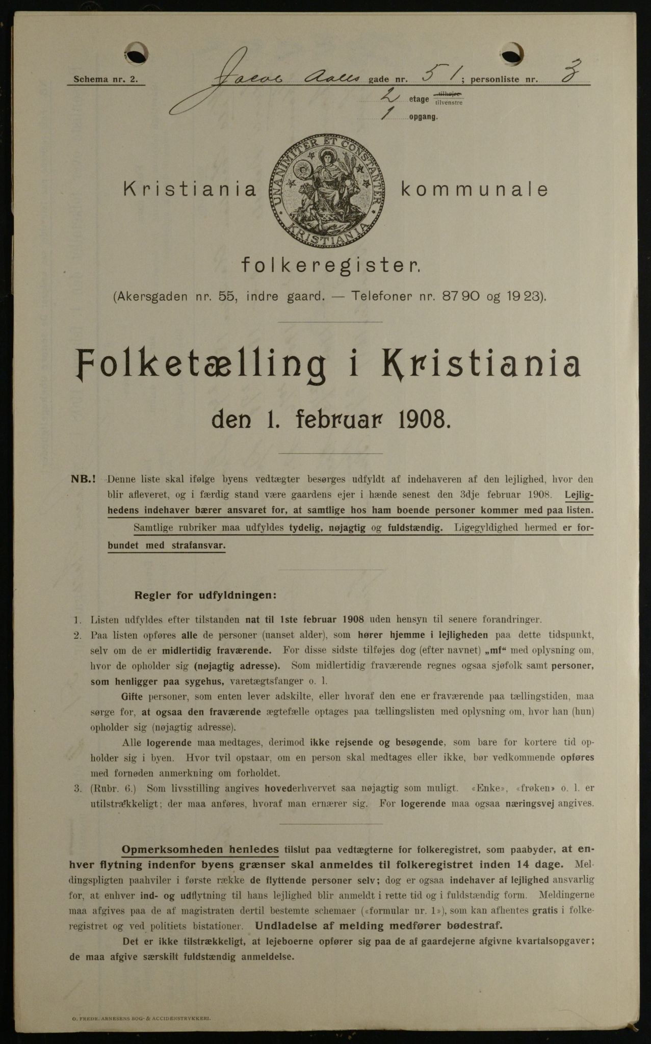 OBA, Municipal Census 1908 for Kristiania, 1908, p. 40621