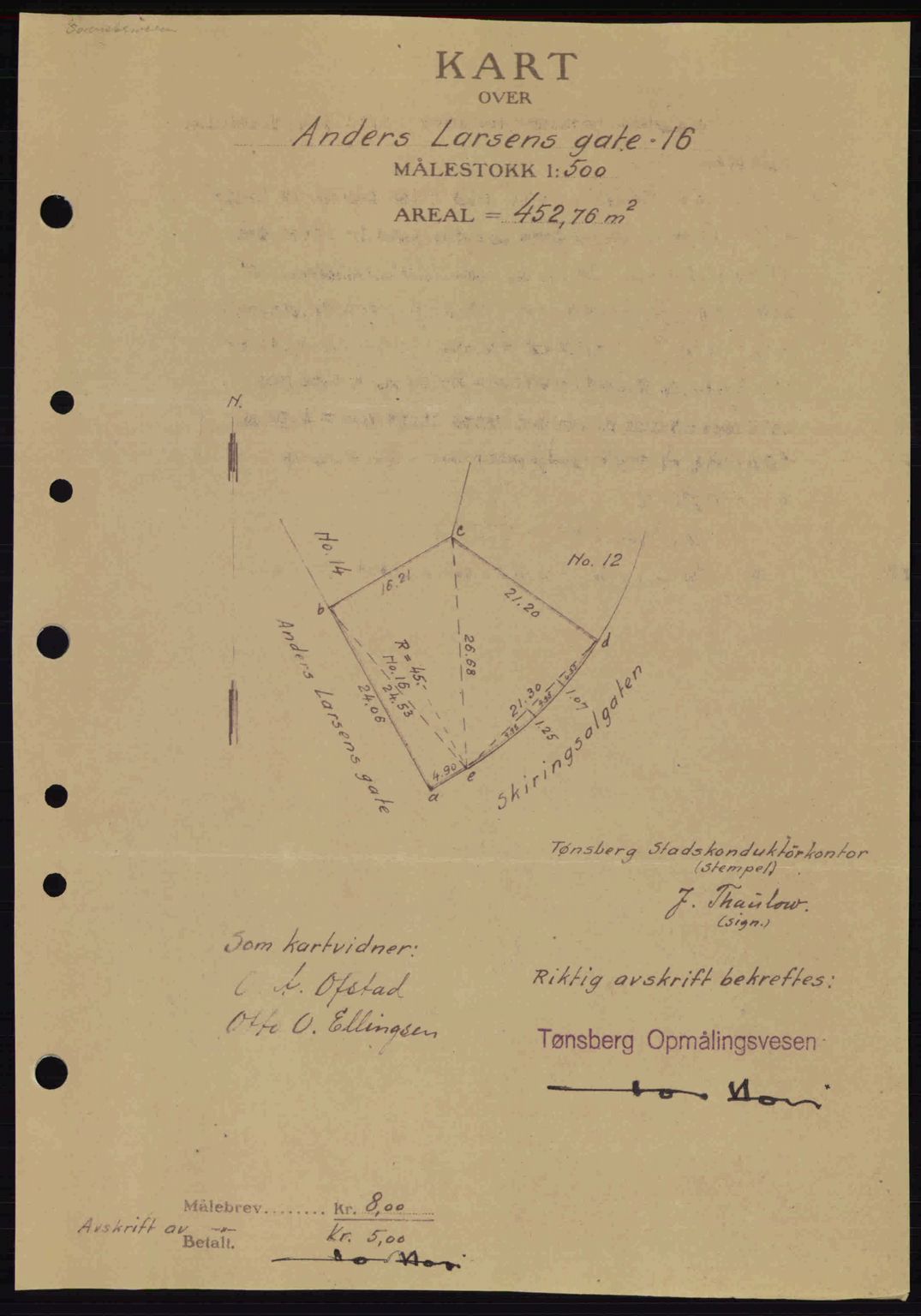 Tønsberg sorenskriveri, AV/SAKO-A-130/G/Ga/Gaa/L0014: Mortgage book no. A14, 1943-1944, Diary no: : 2854/1943