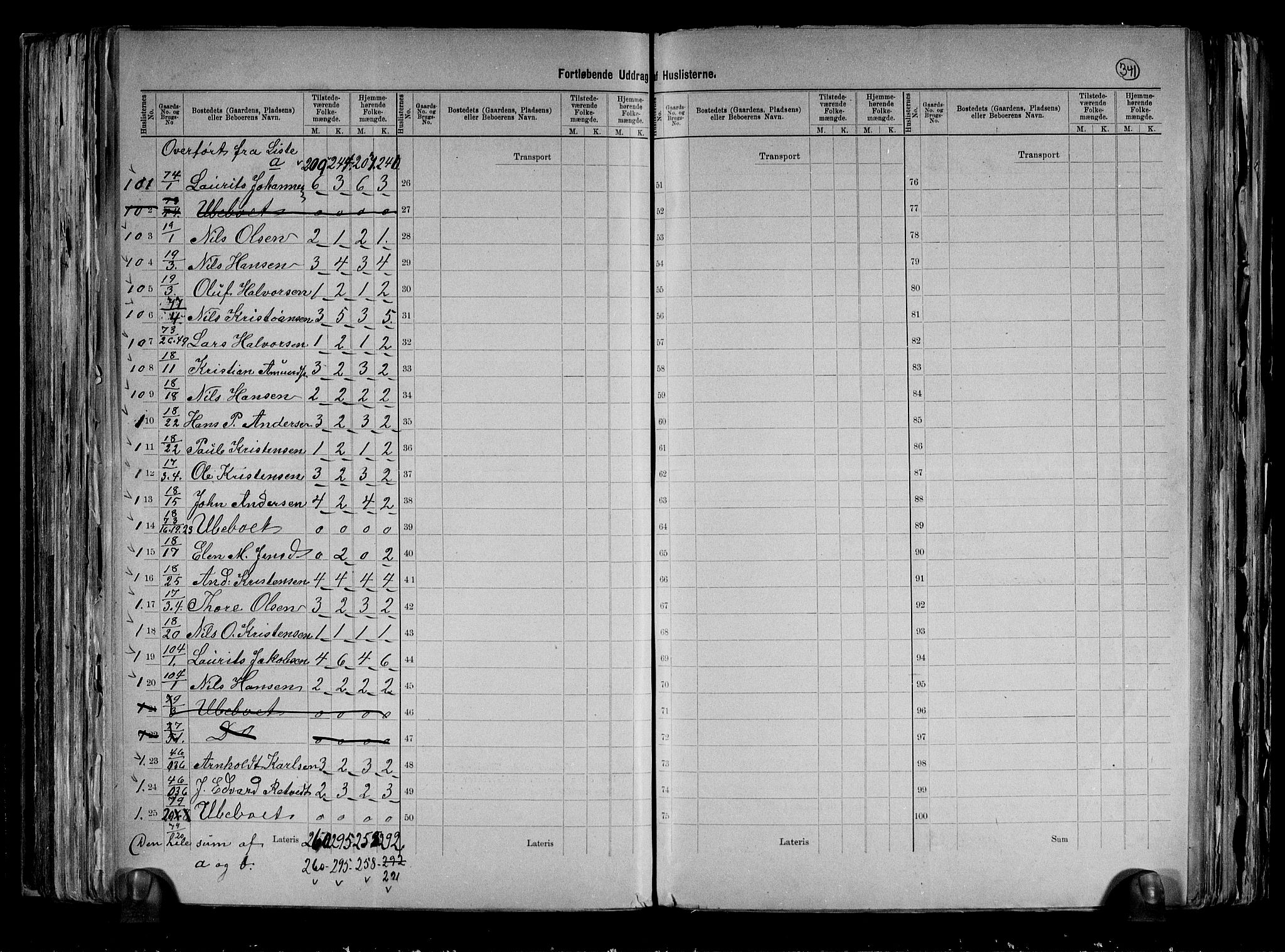RA, 1891 census for 0624 Øvre Eiker, 1891, p. 43
