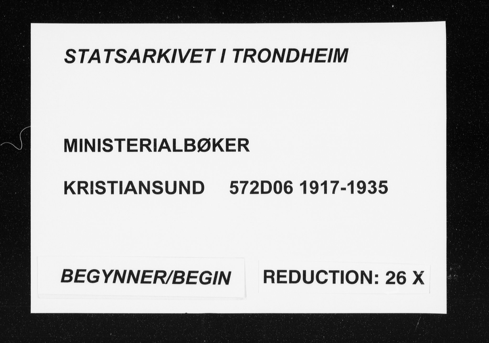 Ministerialprotokoller, klokkerbøker og fødselsregistre - Møre og Romsdal, AV/SAT-A-1454/572/L0862: Parish register (official) no. 572D06, 1917-1935