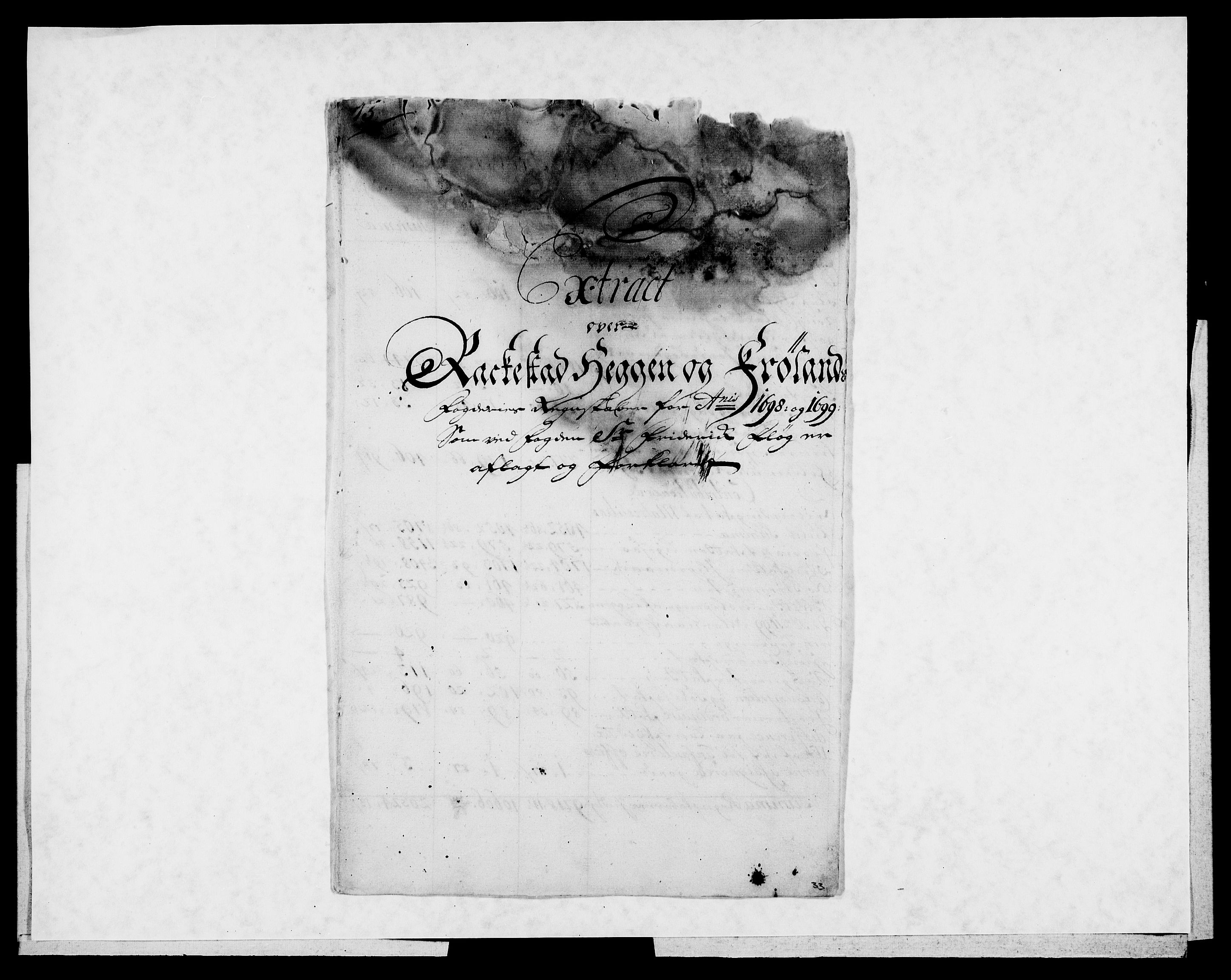 Rentekammeret inntil 1814, Reviderte regnskaper, Fogderegnskap, RA/EA-4092/R07/L0289: Fogderegnskap Rakkestad, Heggen og Frøland, 1699, p. 431