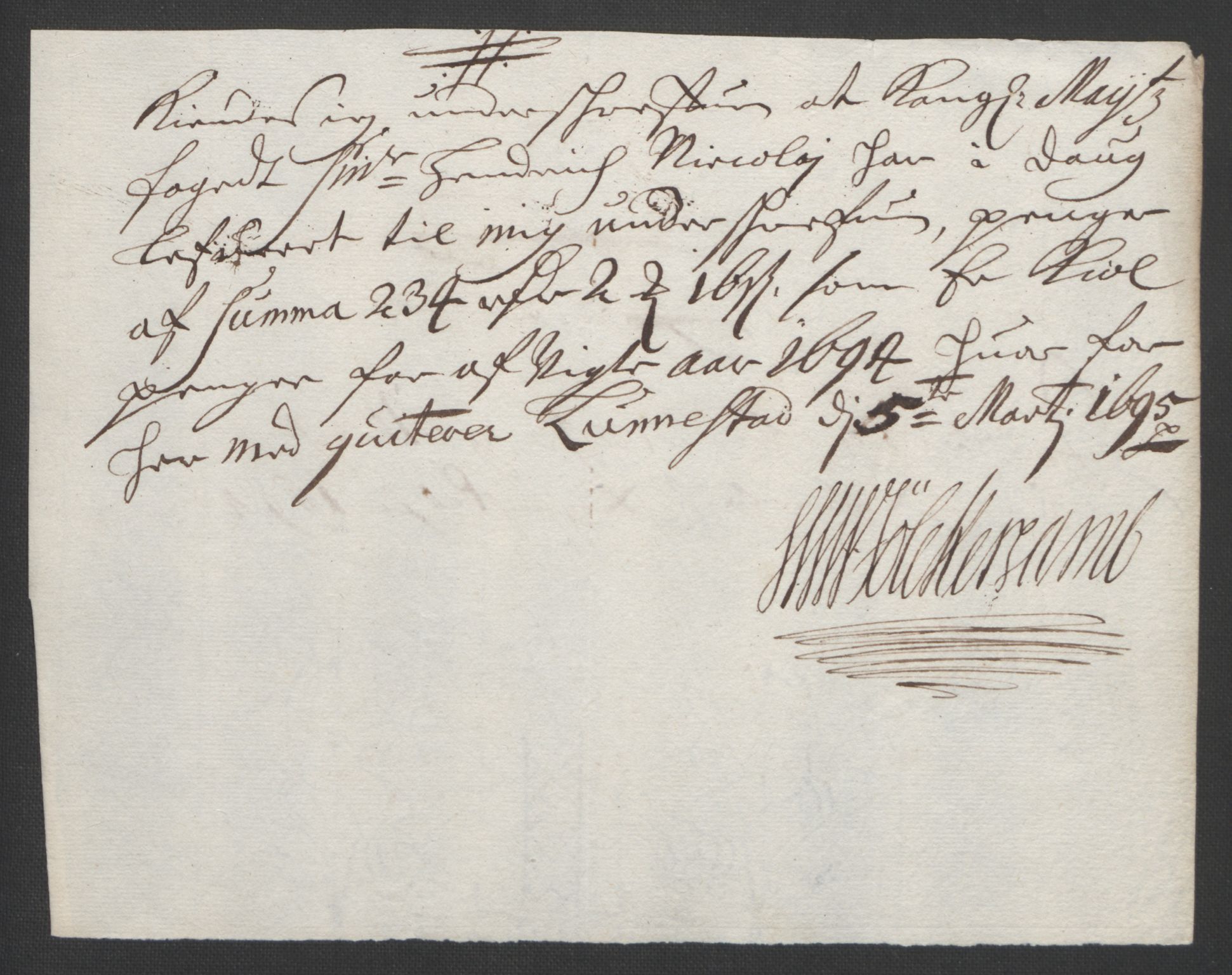 Rentekammeret inntil 1814, Reviderte regnskaper, Fogderegnskap, RA/EA-4092/R01/L0012: Fogderegnskap Idd og Marker, 1694-1695, p. 128