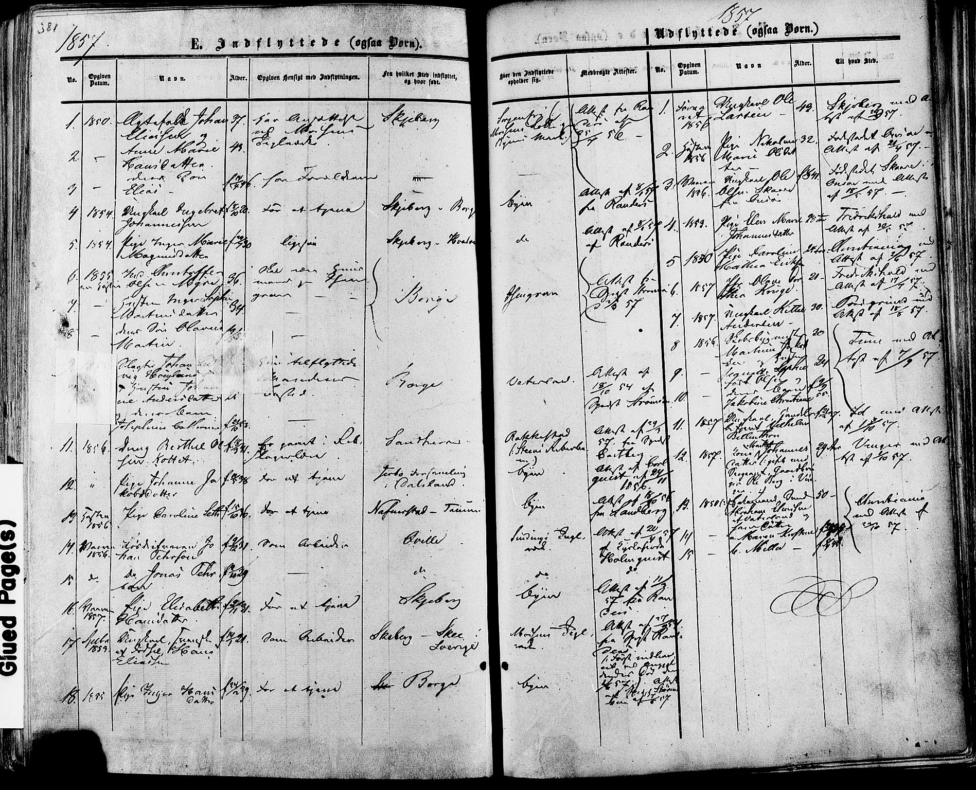 Fredrikstad prestekontor Kirkebøker, AV/SAO-A-11082/F/Fa/L0006: Parish register (official) no. 6, 1857-1878, p. 382