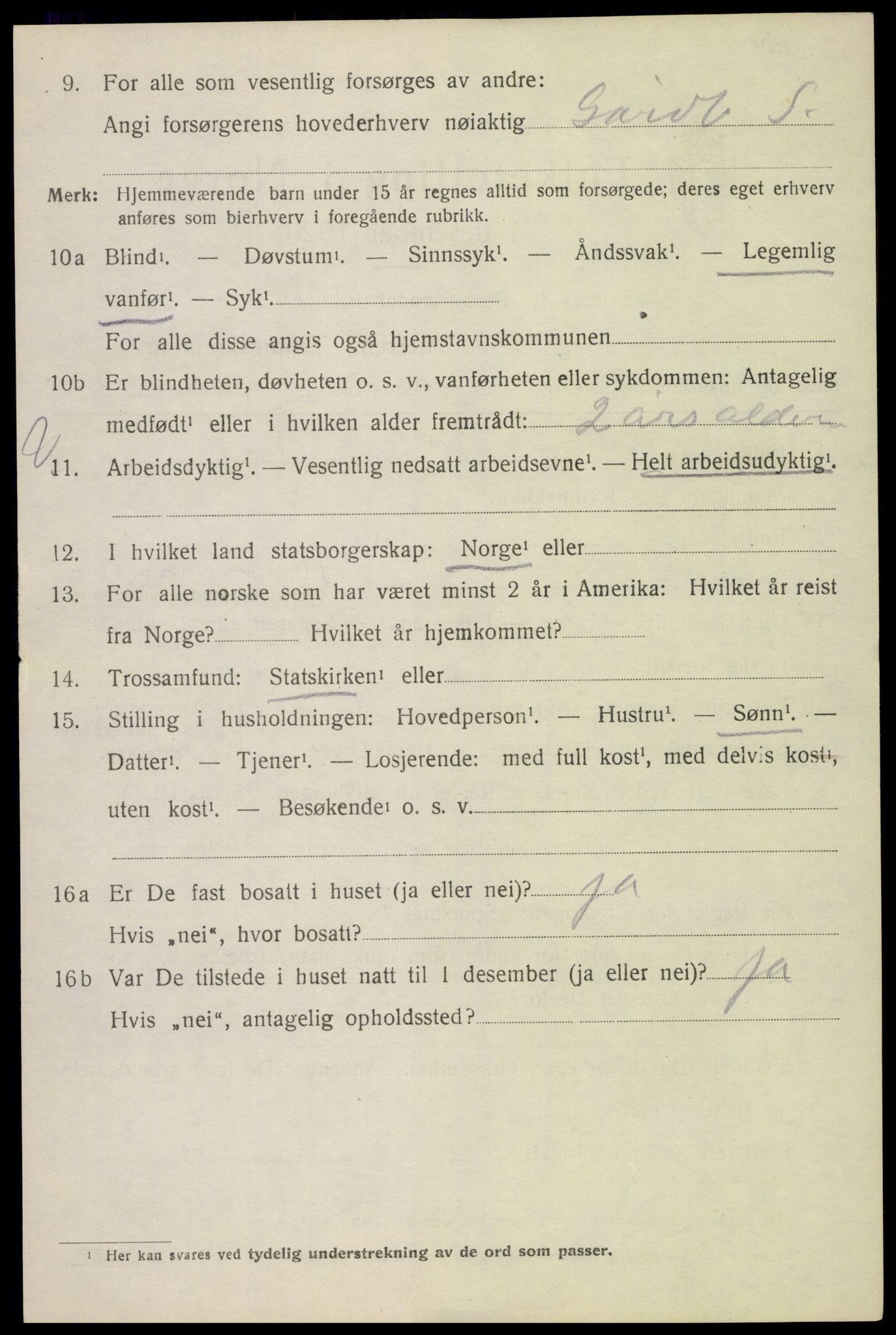 SAH, 1920 census for Gran, 1920, p. 6641