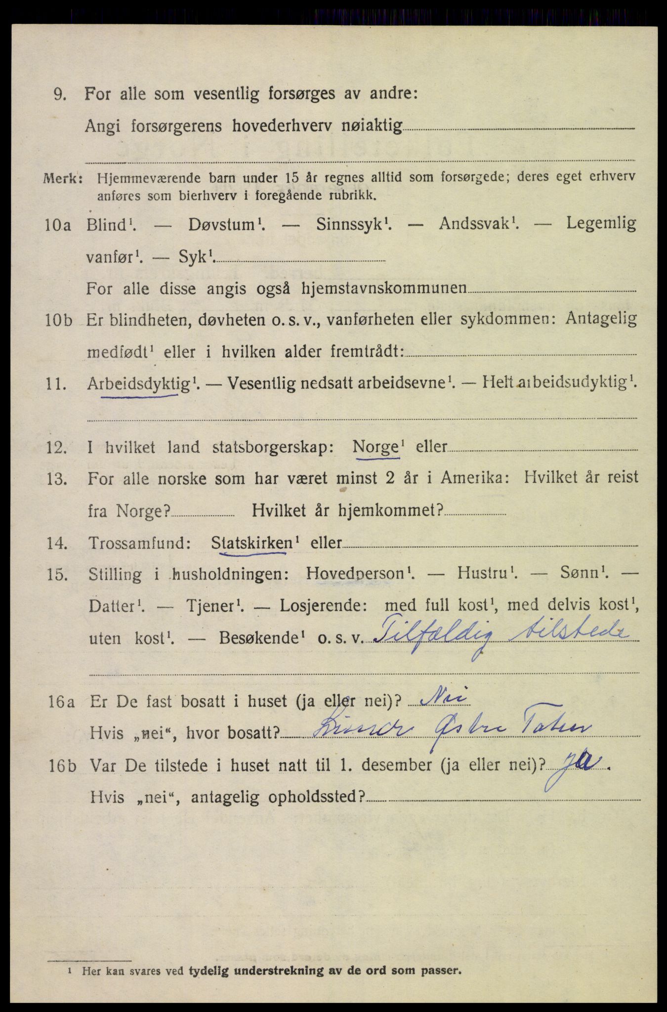 SAH, 1920 census for Østre Toten, 1920, p. 22197